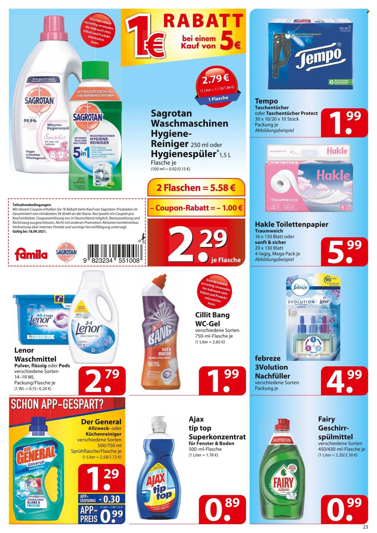 famila Prospekte  - 13.09.2021 - 18.09.2021. Seite 23