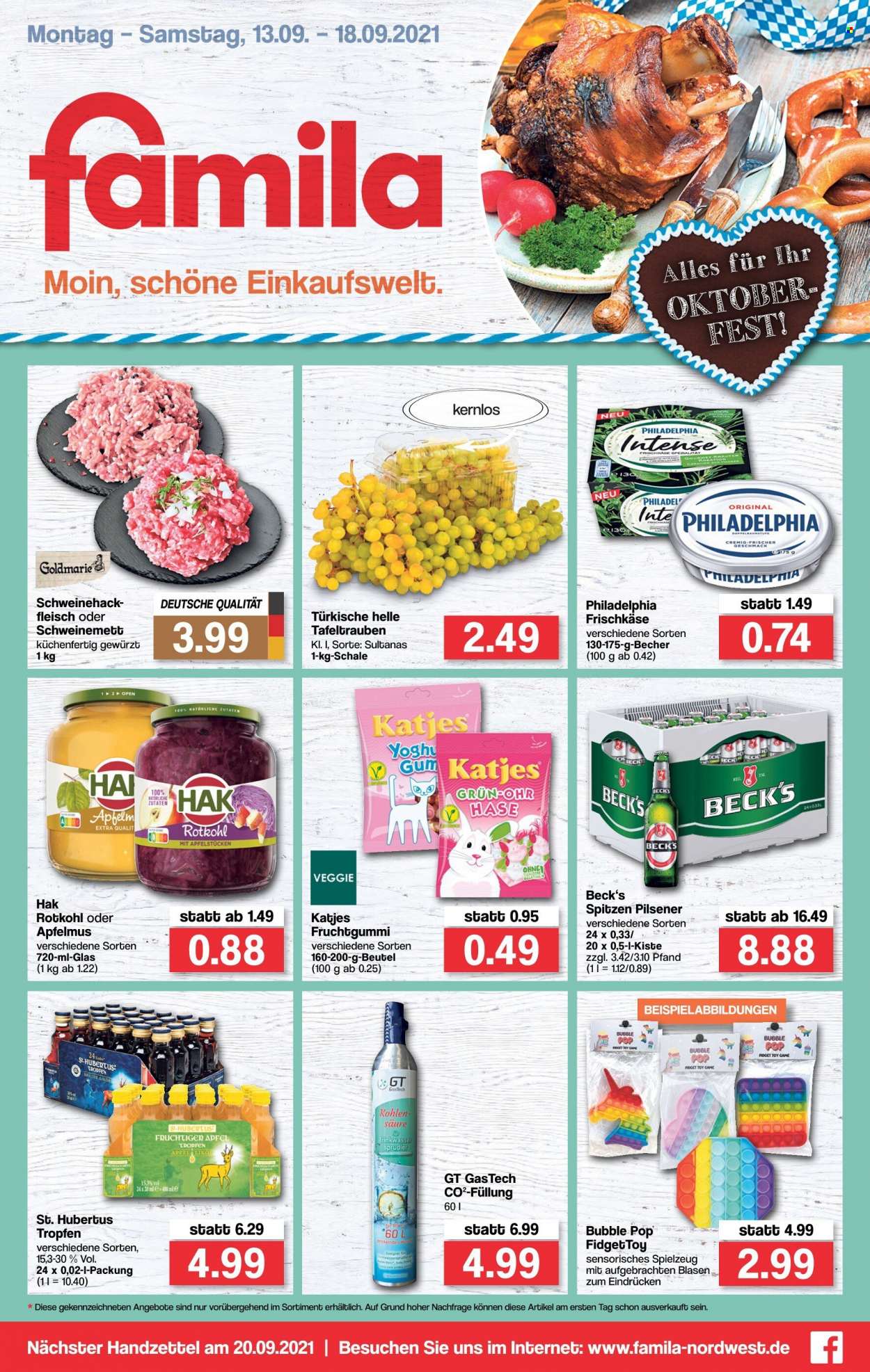 famila Prospekte  - 13.09.2021 - 18.09.2021. Seite 1