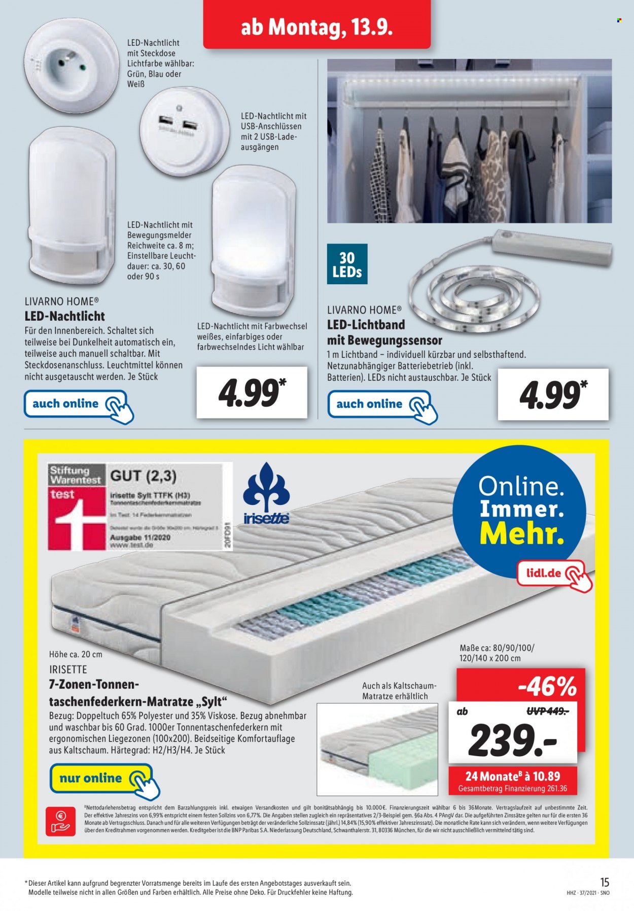 Lidl Prospekte  - 13.09.2021 - 18.09.2021. Seite 15