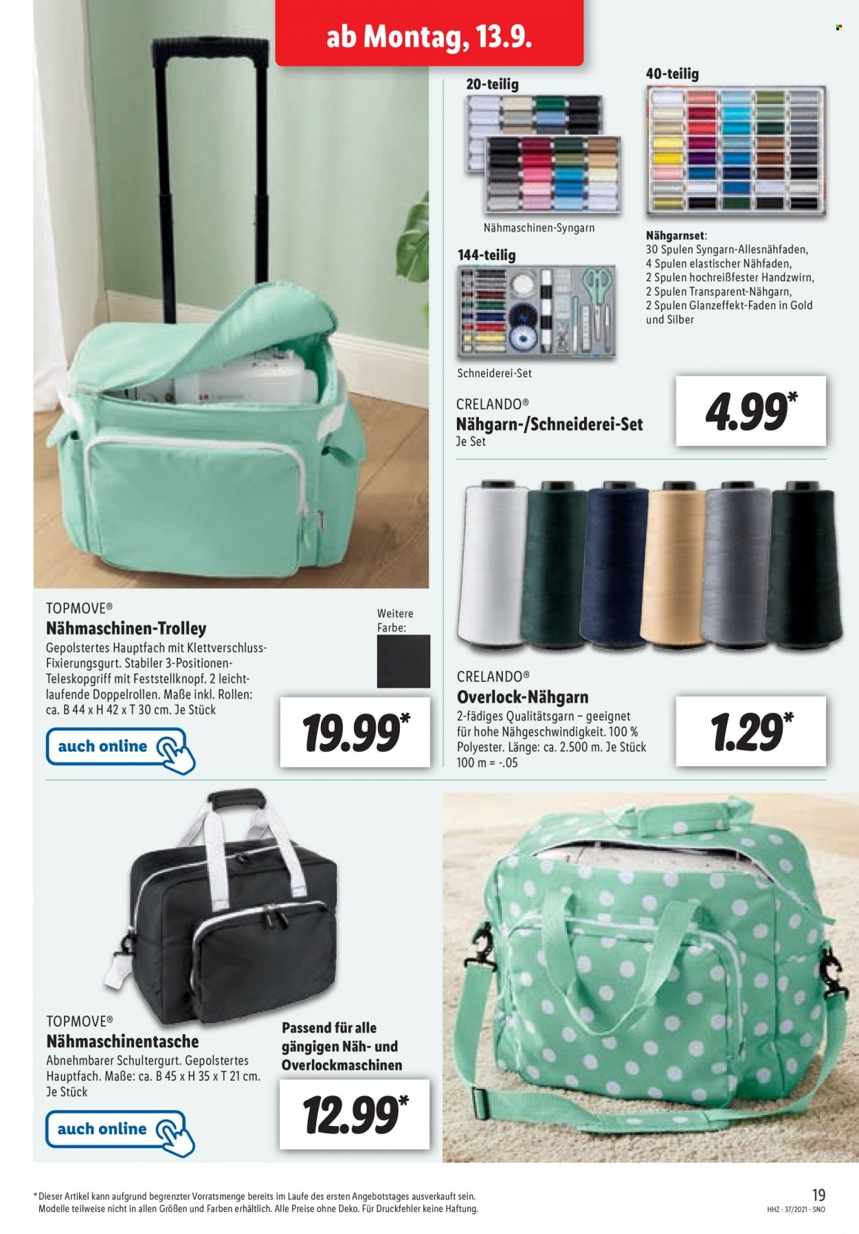 Lidl Prospekte  - 13.09.2021 - 18.09.2021. Seite 19