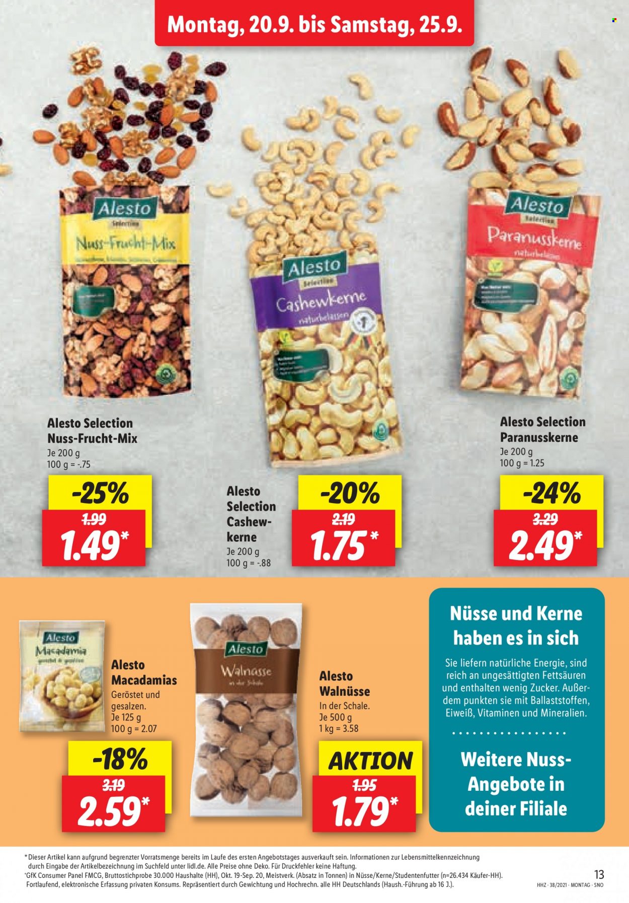 Lidl Prospekte  - 20.09.2021 - 25.09.2021. Seite 13