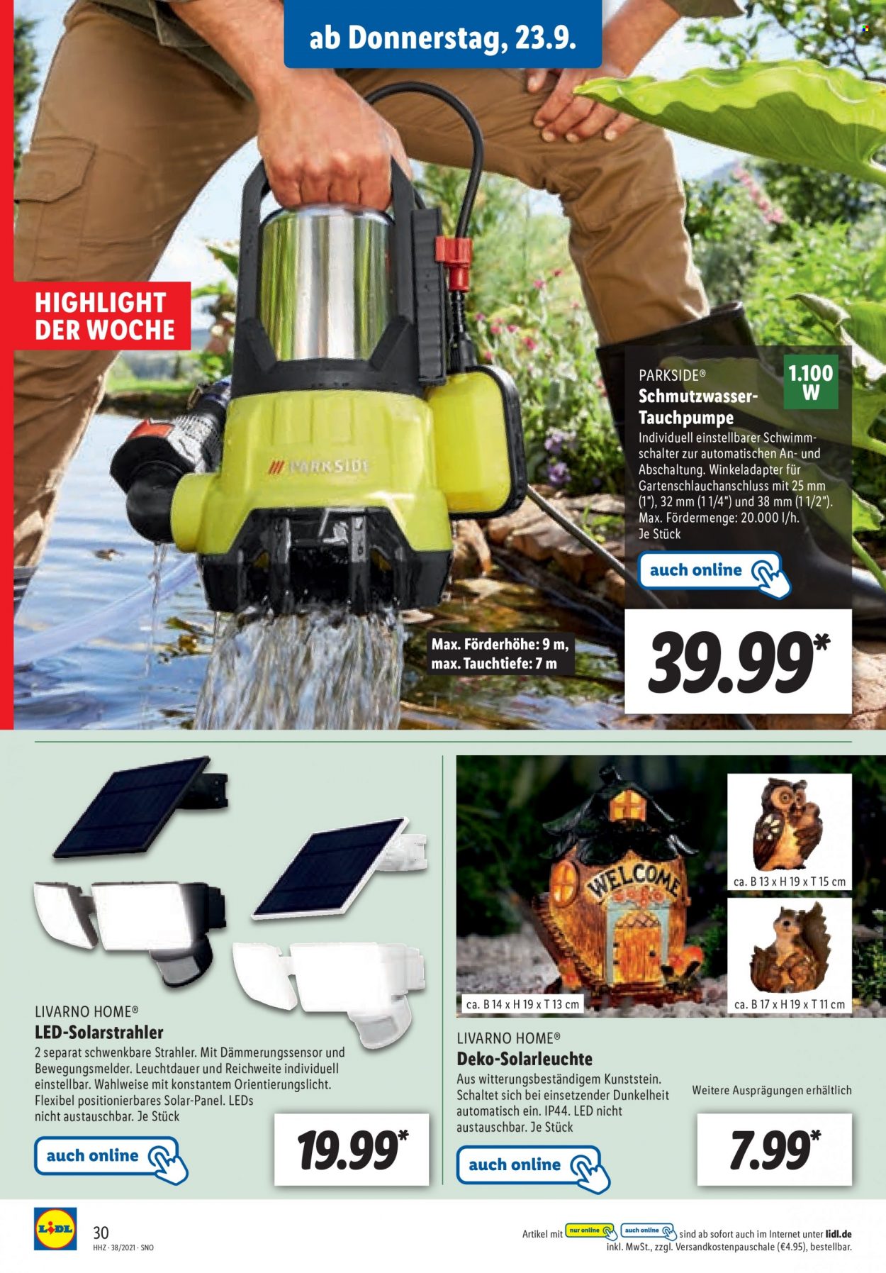 Lidl Prospekte  - 20.09.2021 - 25.09.2021. Seite 30