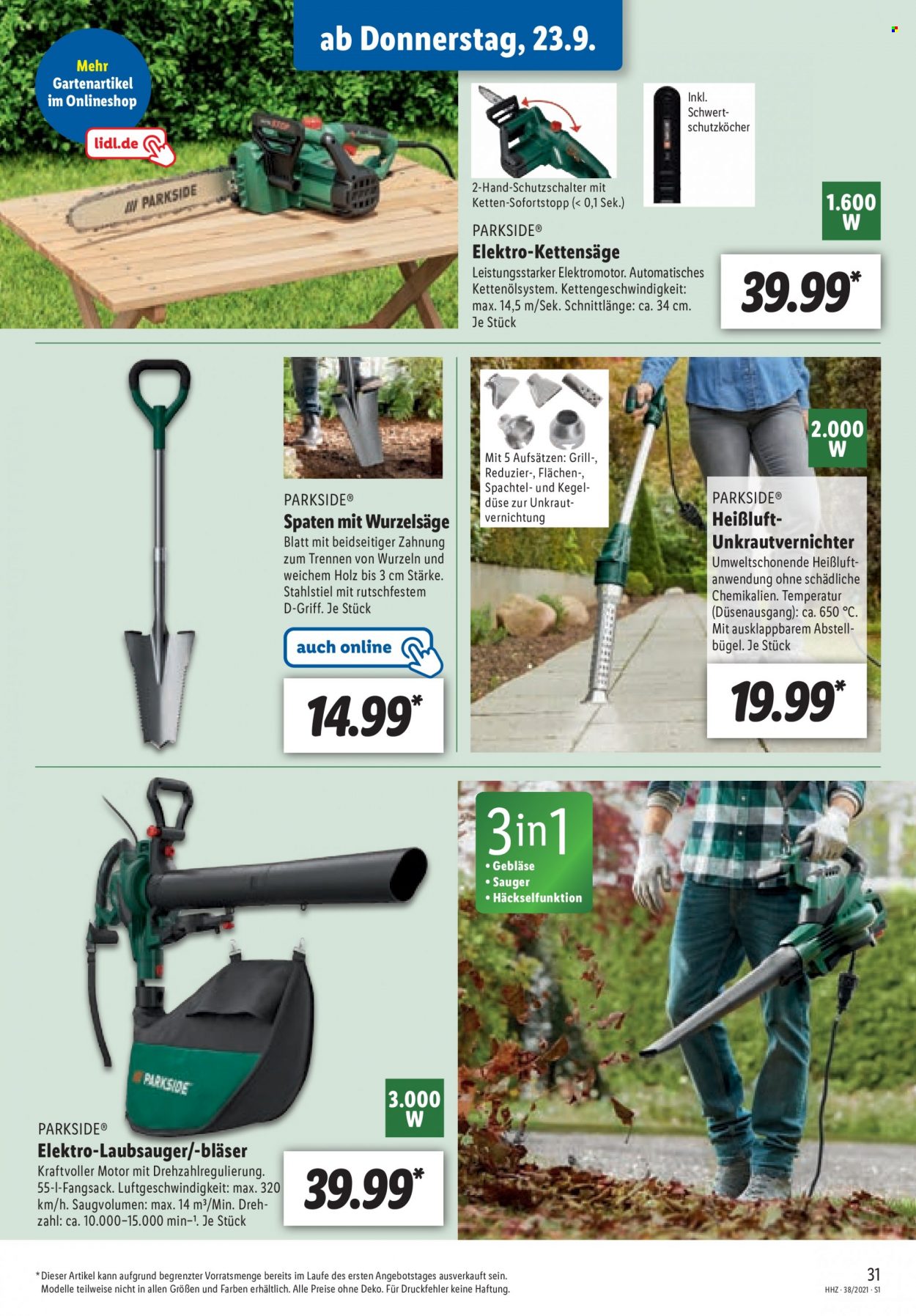 Lidl Prospekte  - 20.09.2021 - 25.09.2021. Seite 31