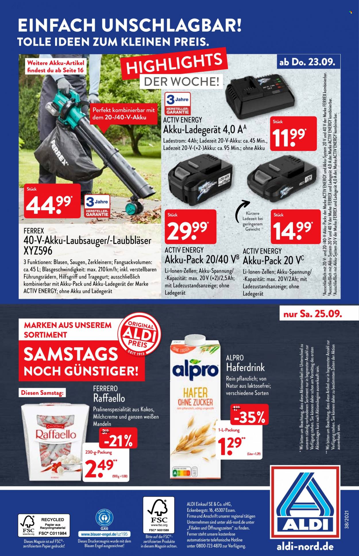ALDI Nord Prospekte  - 20.09.2021 - 26.09.2021. Seite 32