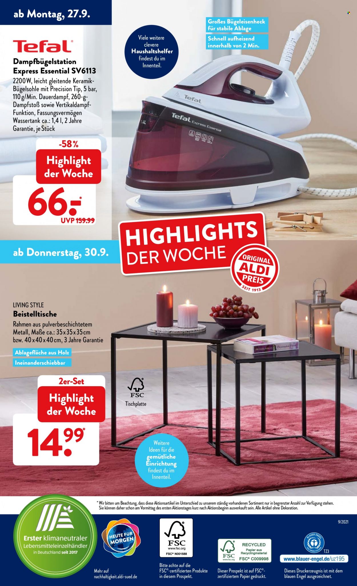 ALDI SÜD Prospekte  - 27.09.2021 - 2.10.2021. Seite 34