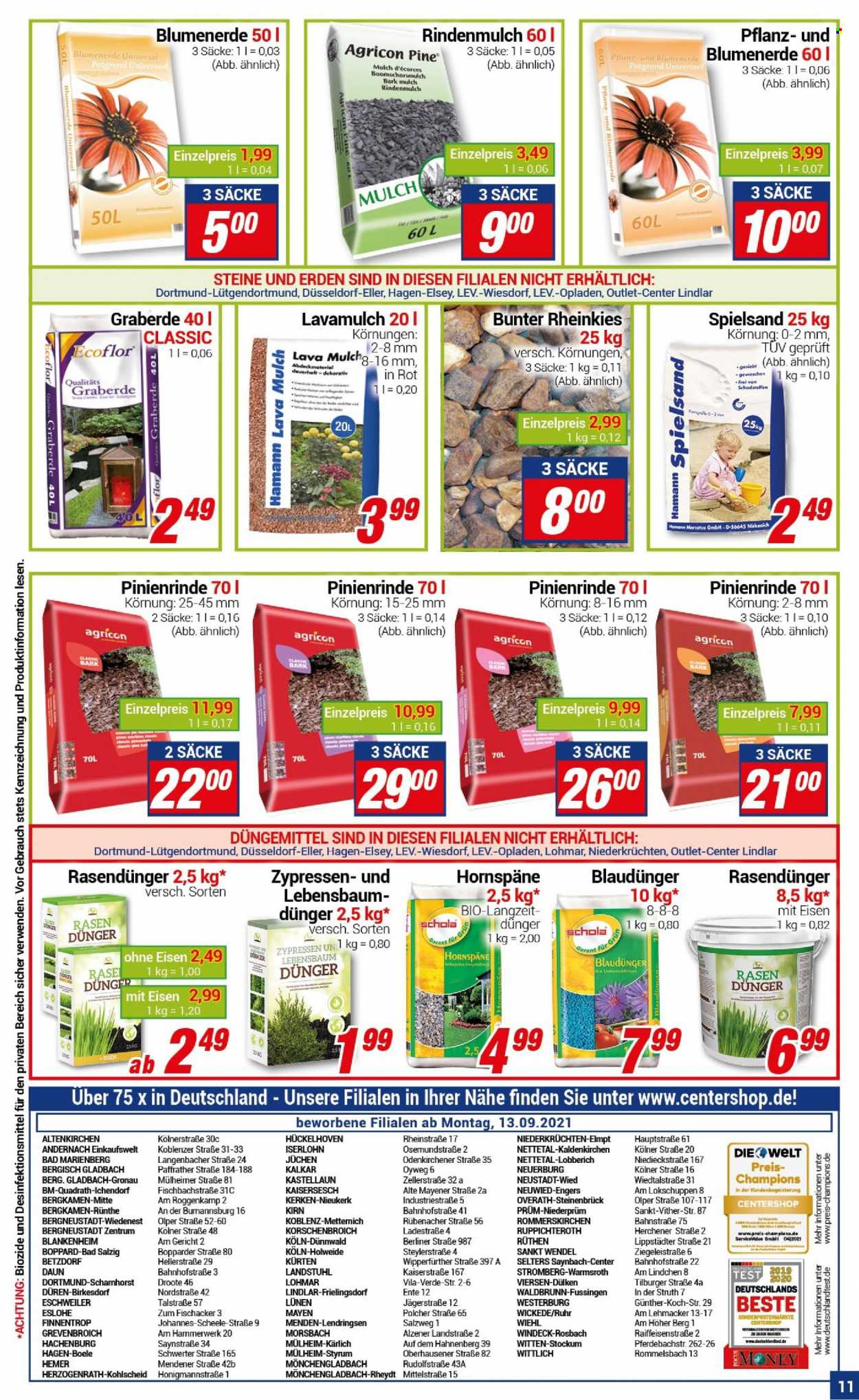 CENTERSHOP Prospekte  - 13.09.2021 - 18.09.2021. Seite 11