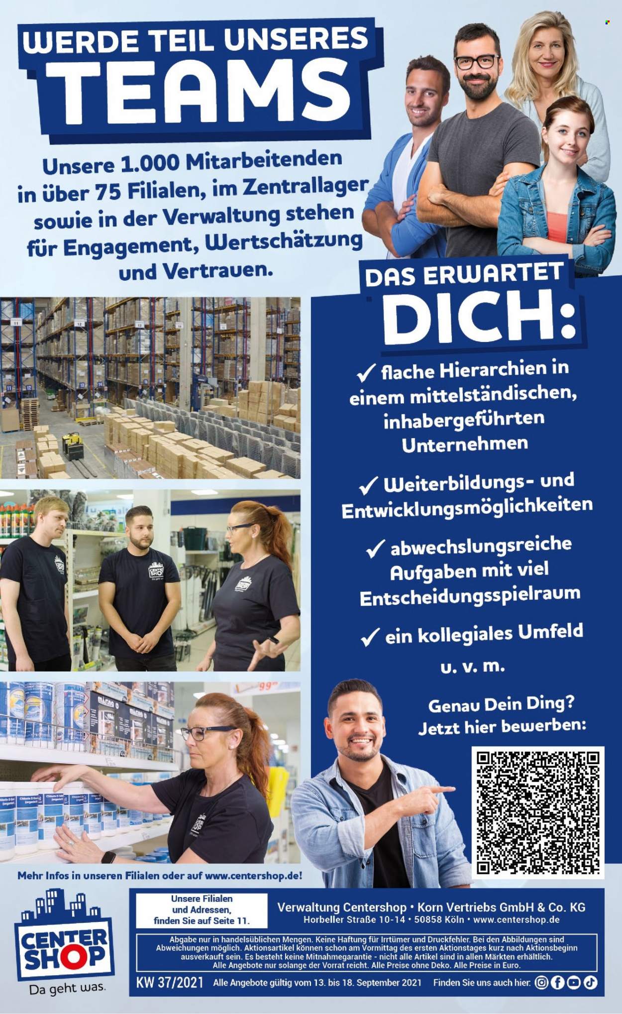 CENTERSHOP Prospekte  - 13.09.2021 - 18.09.2021. Seite 12
