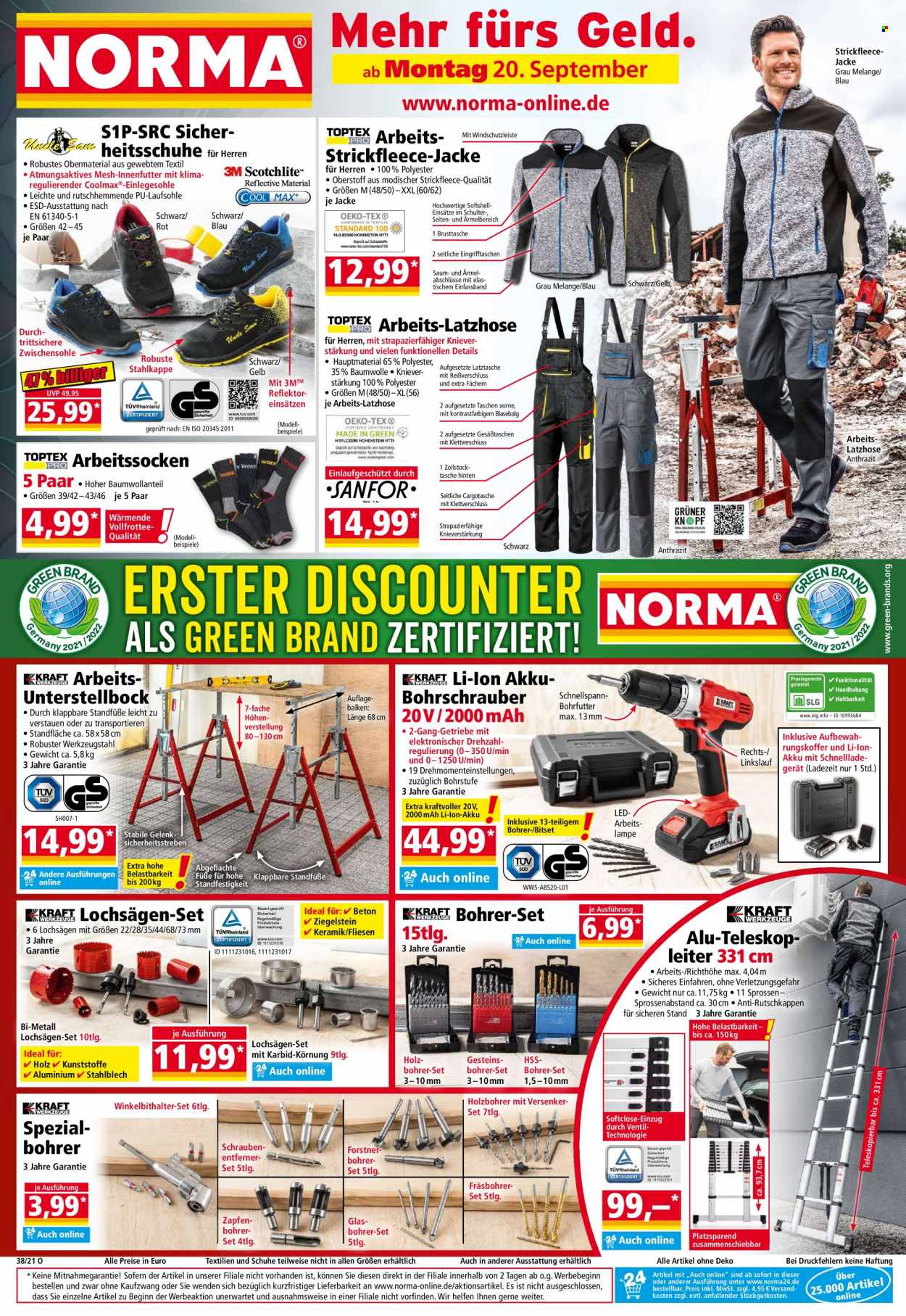 Norma Prospekte  - 20.09.2021 - 26.09.2021. Seite 1