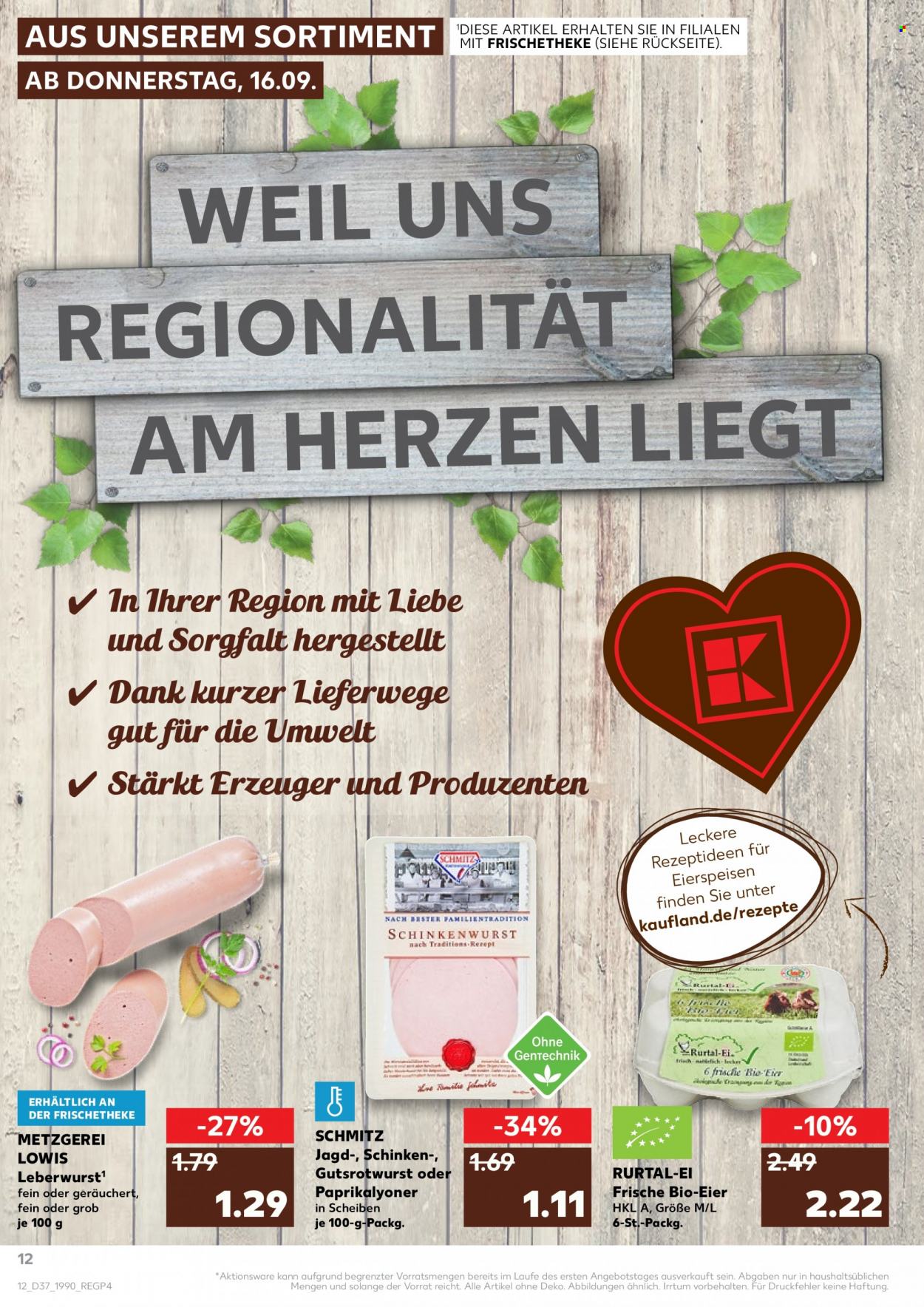 Kaufland Prospekte  - 16.09.2021 - 22.09.2021. Seite 12