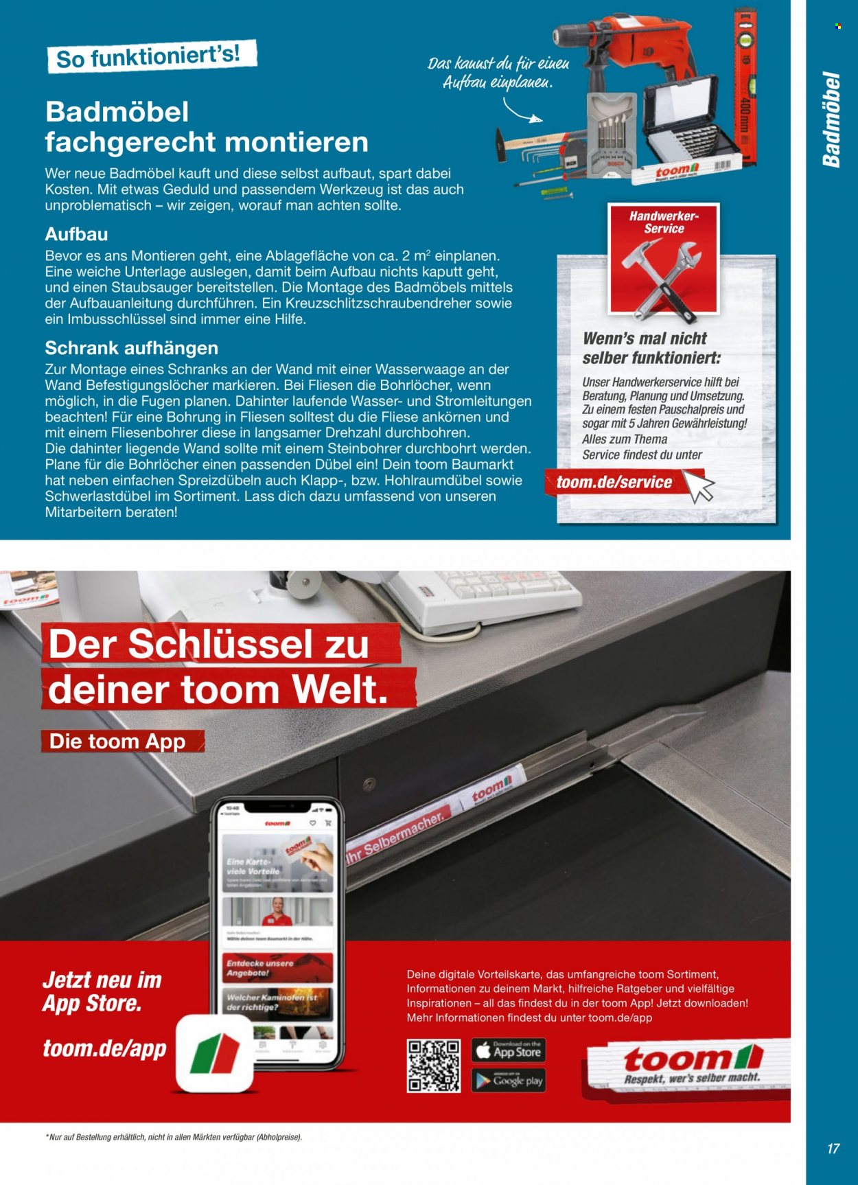 toom Baumarkt Prospekte  - 1.09.2021 - 31.03.2022. Seite 17