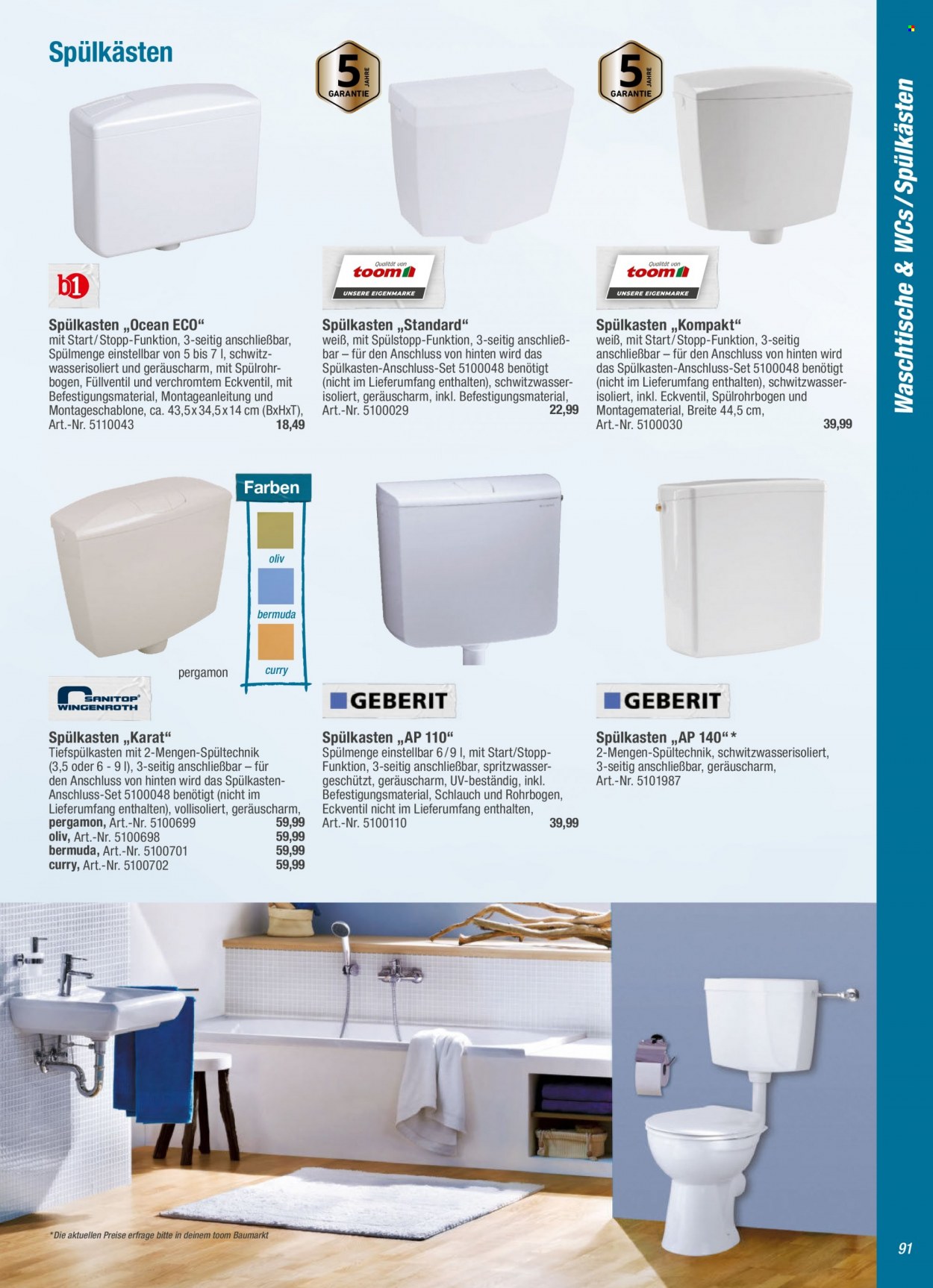 toom Baumarkt Prospekte  - 1.09.2021 - 31.03.2022. Seite 91