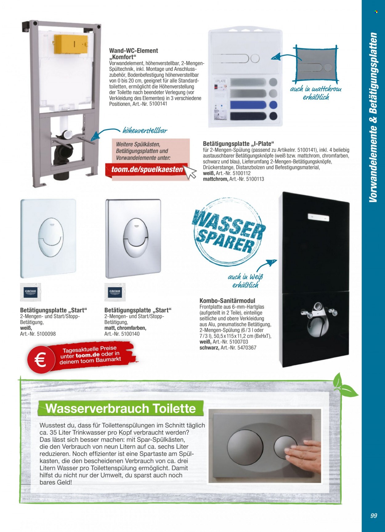toom Baumarkt Prospekte  - 1.09.2021 - 31.03.2022. Seite 99