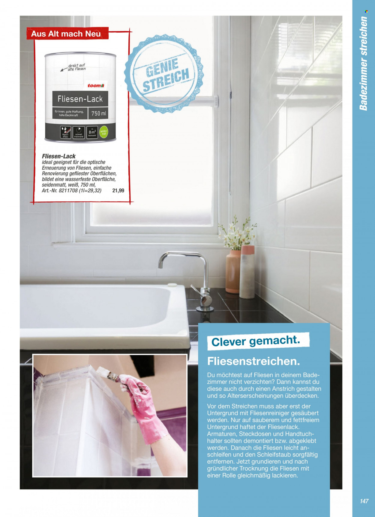 toom Baumarkt Prospekte  - 1.09.2021 - 31.03.2022. Seite 147