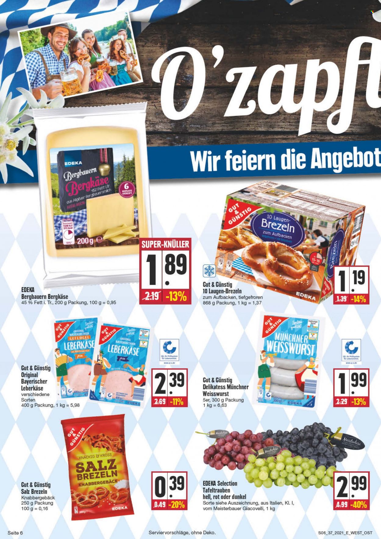 Edeka Prospekte  - 13.09.2021 - 18.09.2021. Seite 6