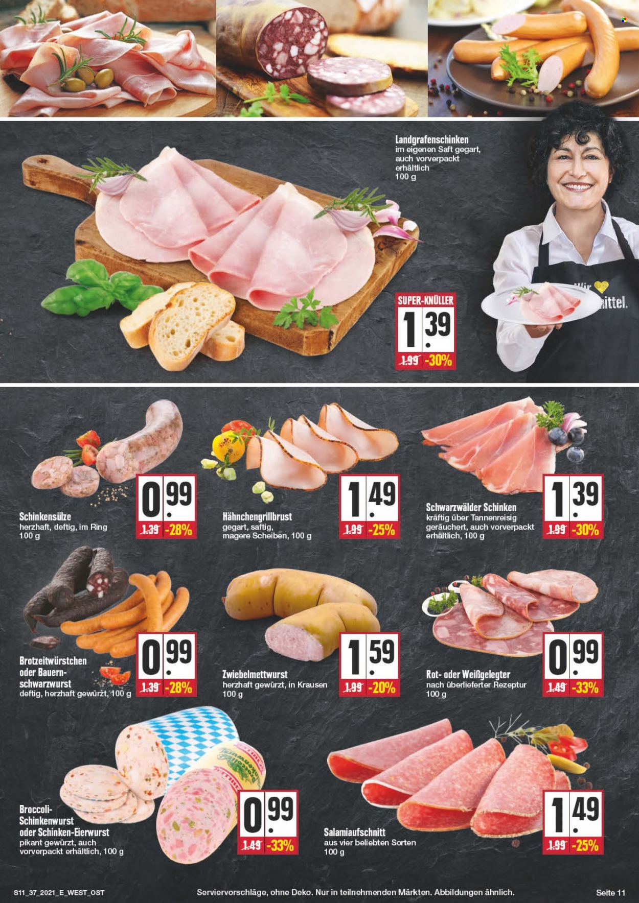 Edeka Prospekte  - 13.09.2021 - 18.09.2021. Seite 11