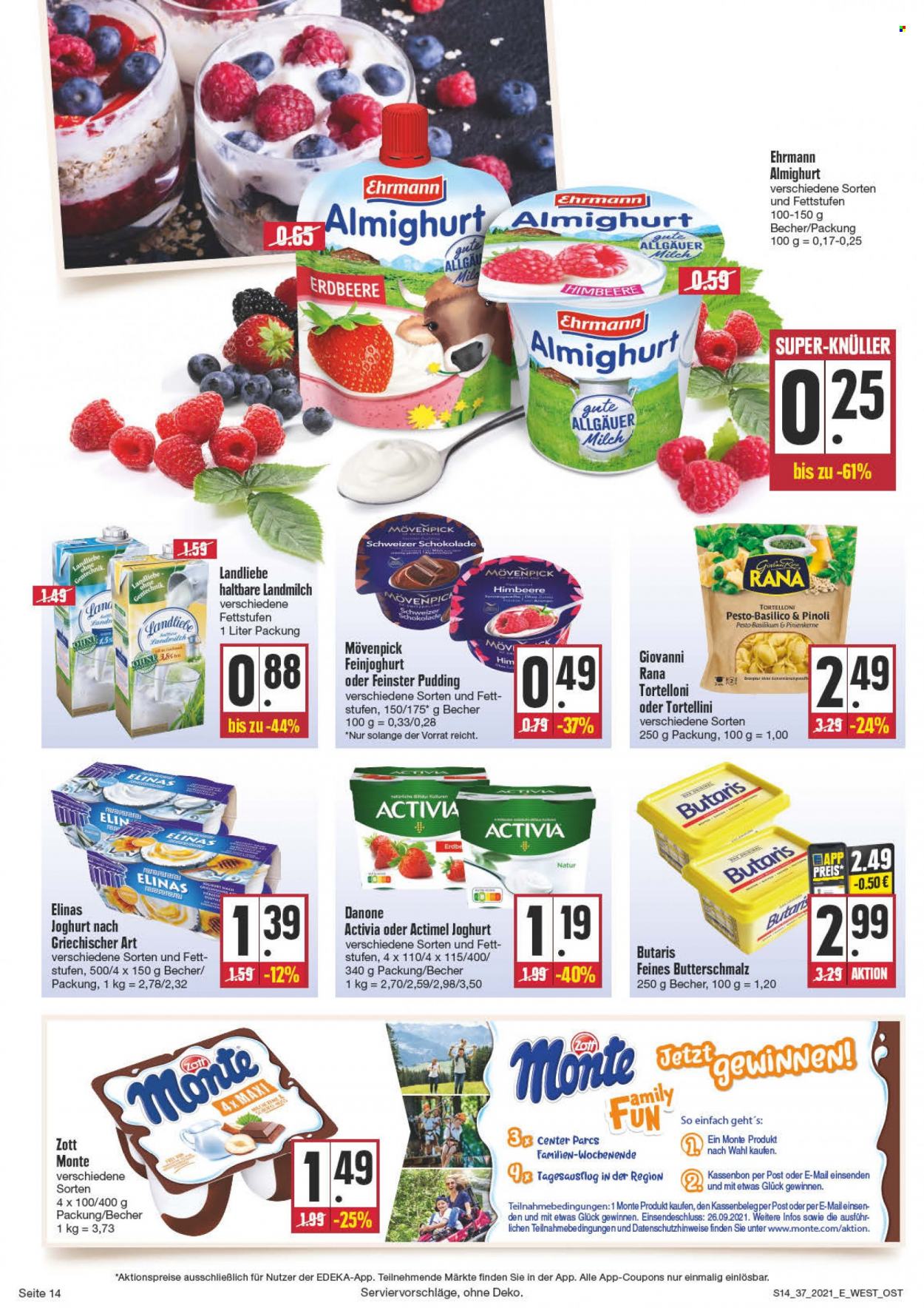 Edeka Prospekte  - 13.09.2021 - 18.09.2021. Seite 14