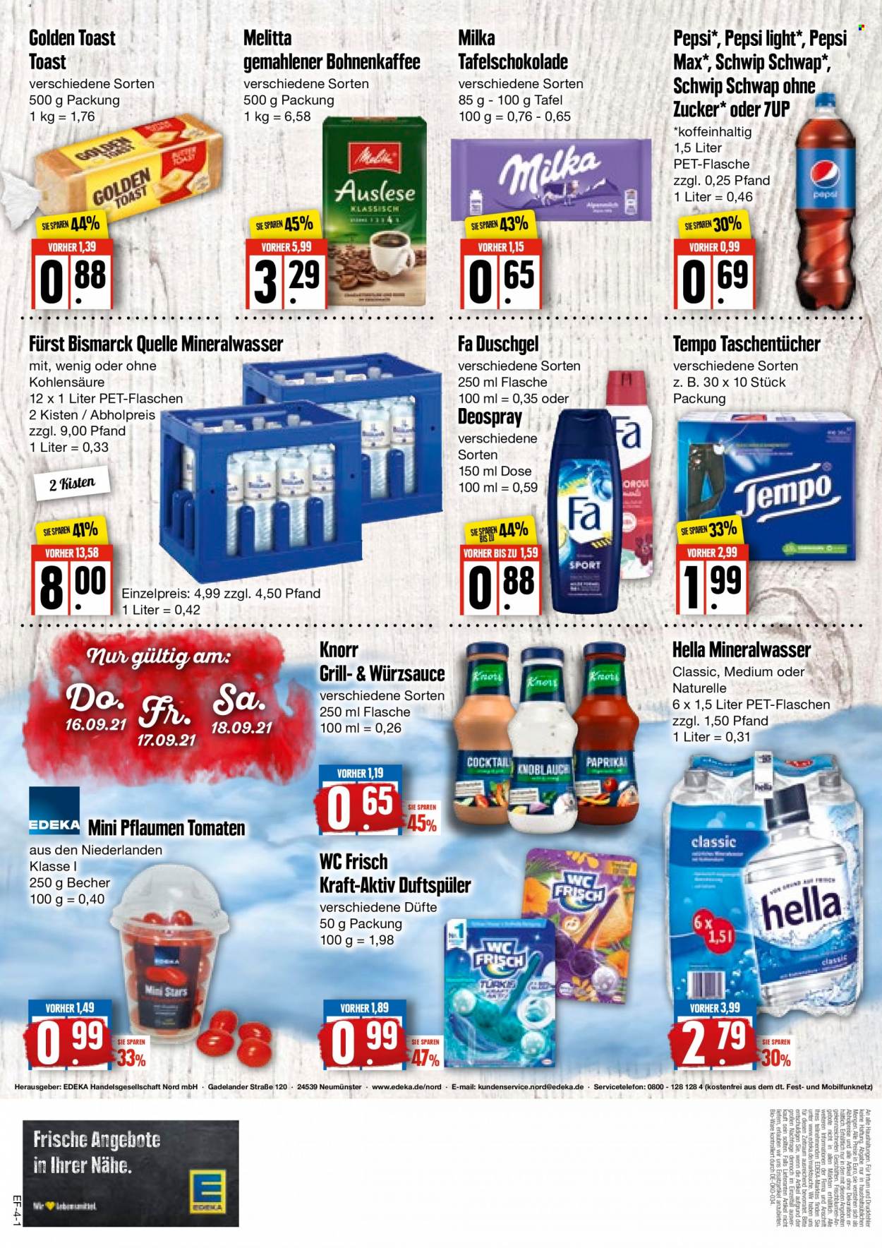 Edeka Prospekte  - 13.09.2021 - 18.09.2021. Seite 4
