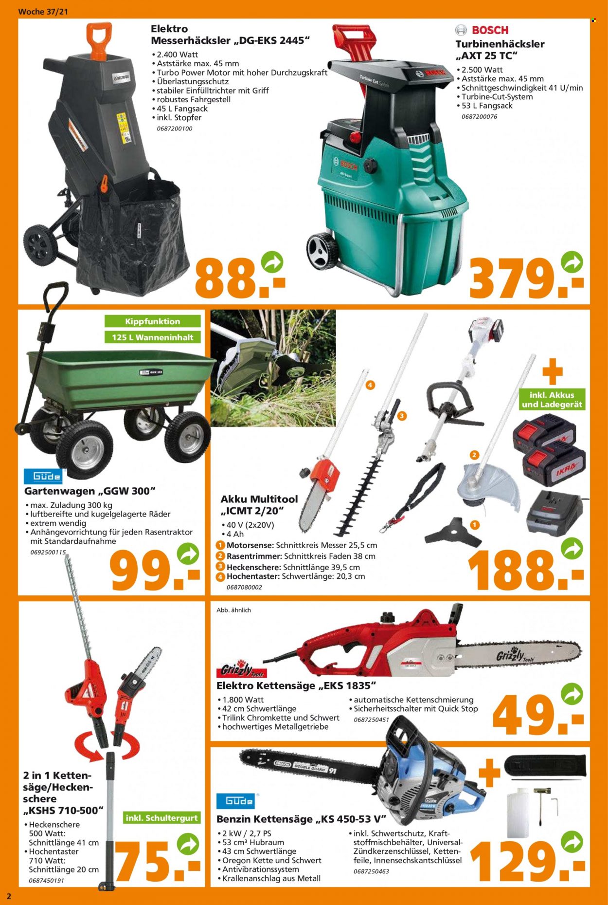 Globus Baumarkt Prospekte  - 13.09.2021 - 18.09.2021. Seite 2