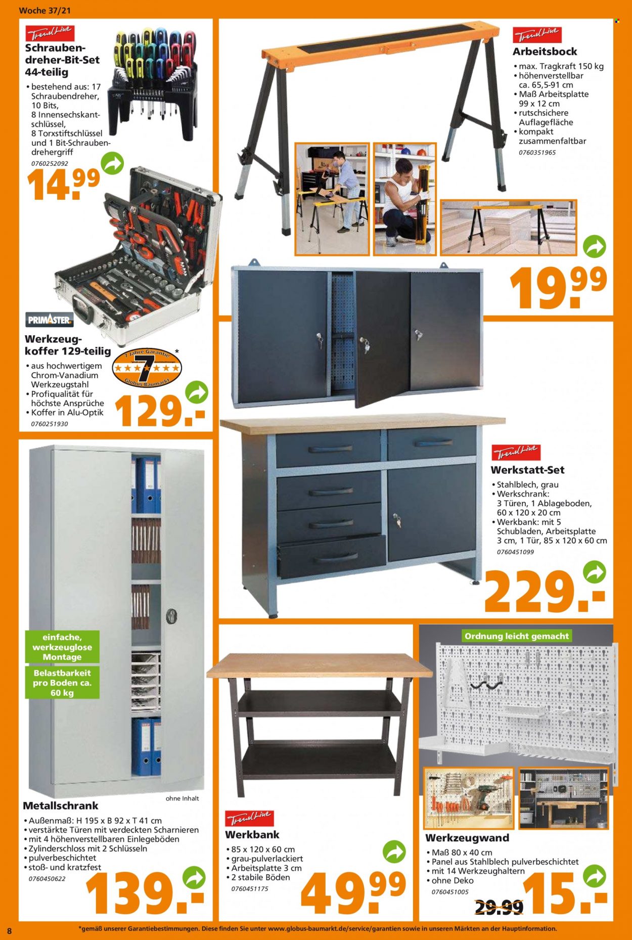 Globus Baumarkt Prospekte  - 13.09.2021 - 18.09.2021. Seite 8