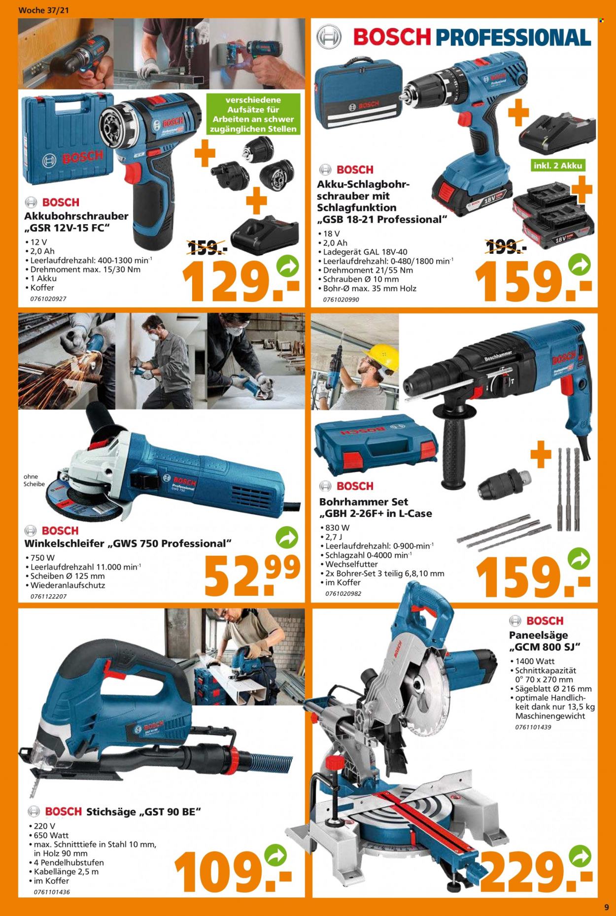 Globus Baumarkt Prospekte  - 13.09.2021 - 18.09.2021. Seite 9