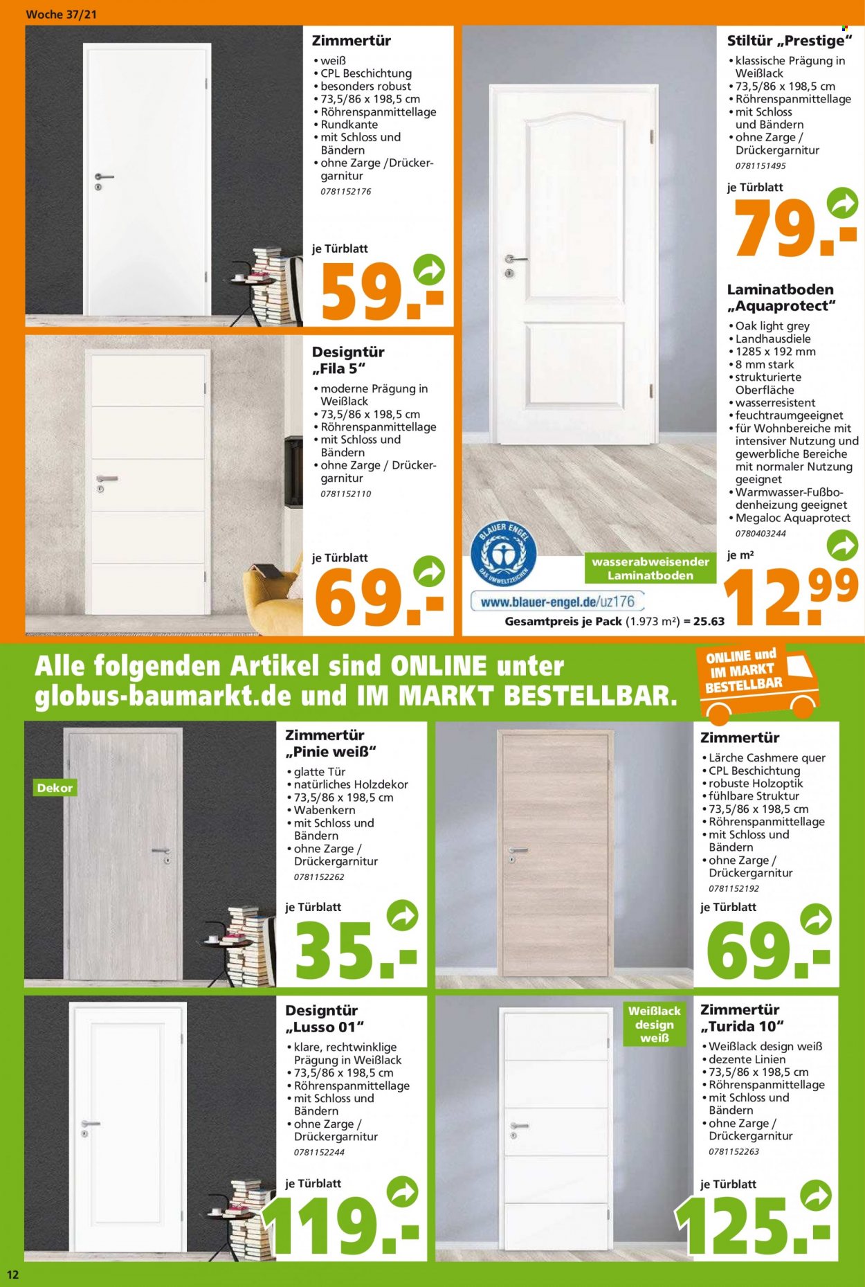 Globus Baumarkt Prospekte  - 13.09.2021 - 18.09.2021. Seite 12