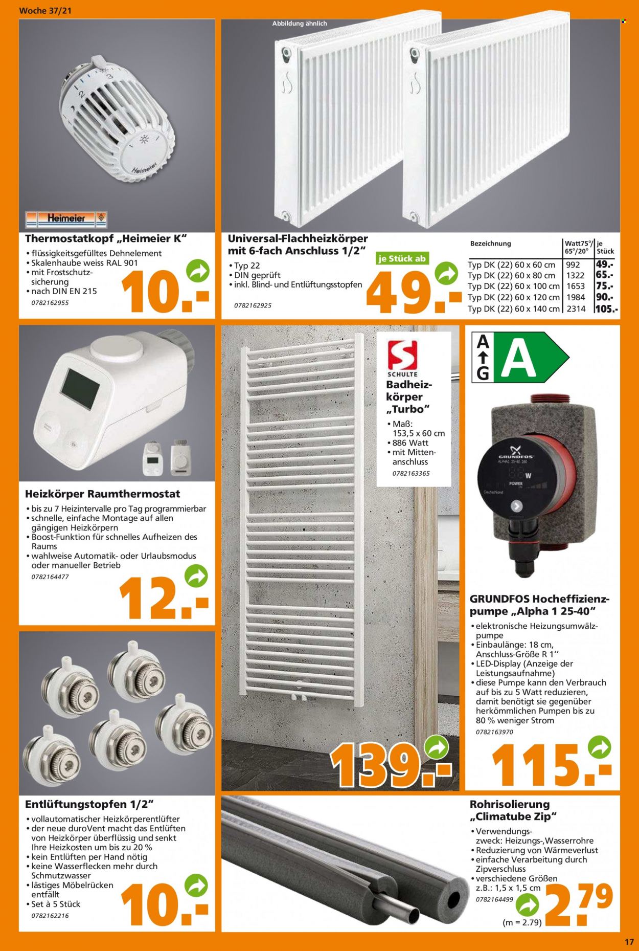 Globus Baumarkt Prospekte  - 13.09.2021 - 18.09.2021. Seite 17