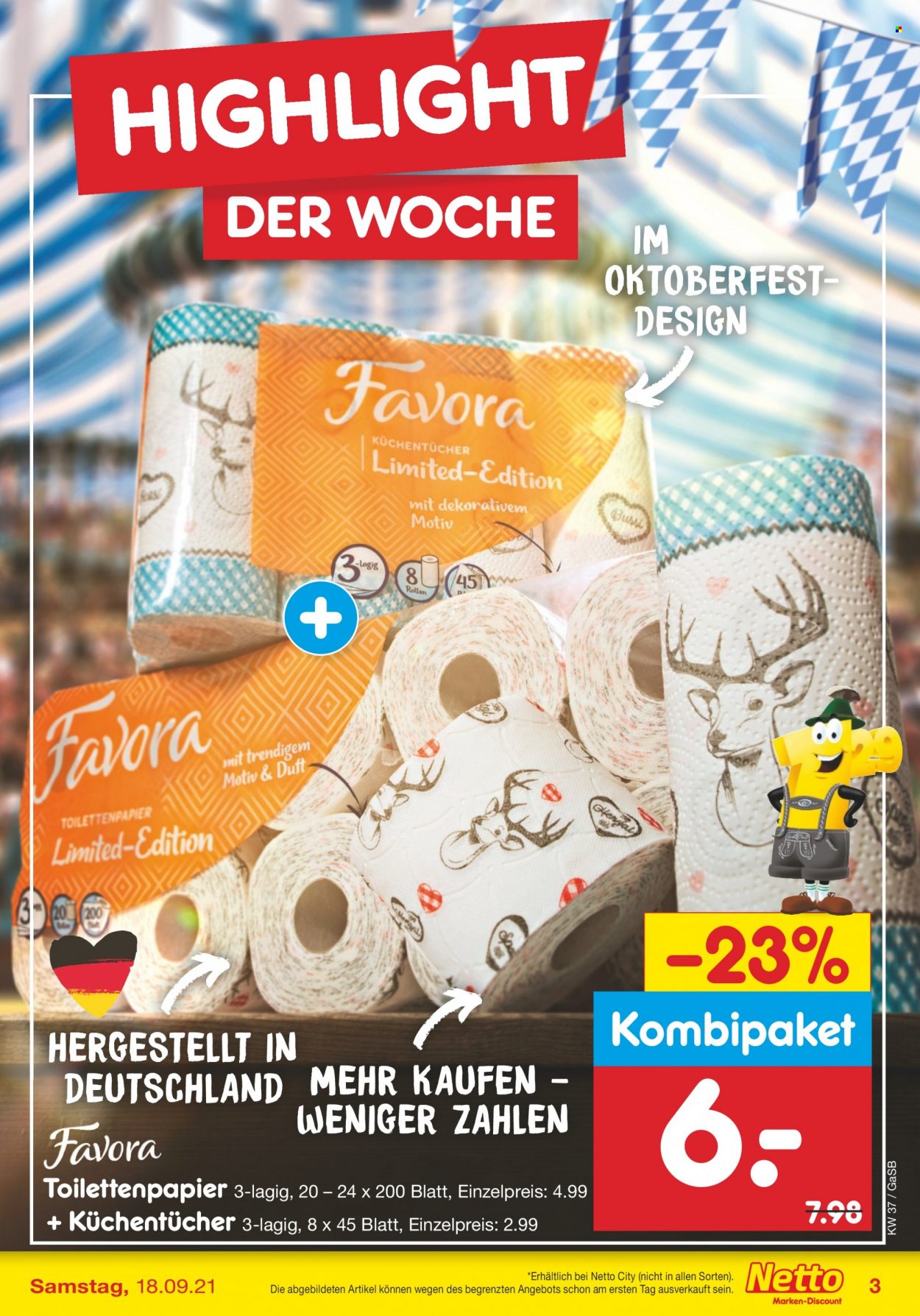 Netto Marken-Discount Prospekte  - 13.09.2021 - 18.09.2021. Seite 3
