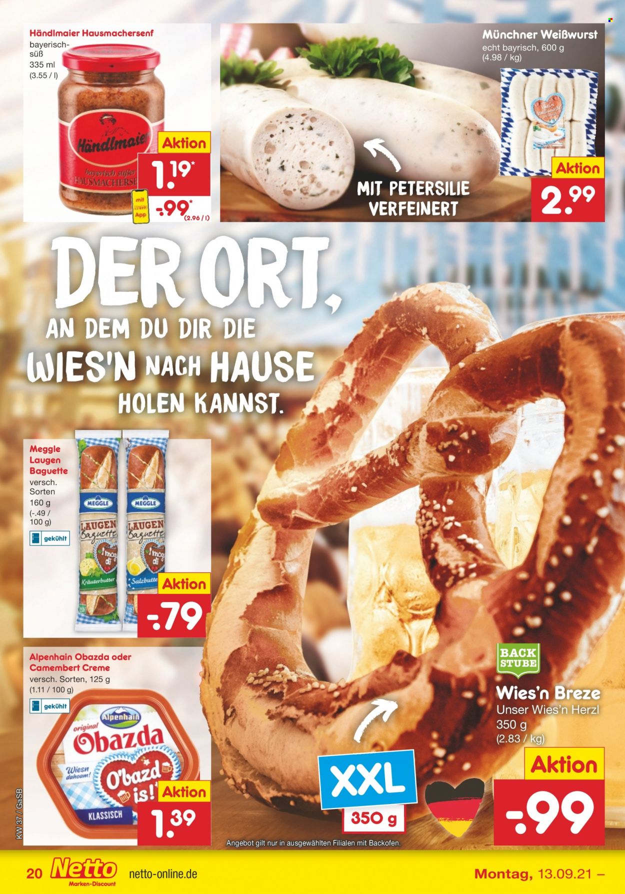 Netto Marken-Discount Prospekte  - 13.09.2021 - 18.09.2021. Seite 20