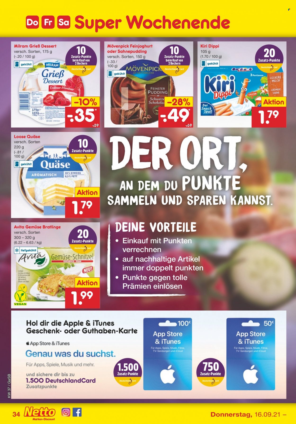 Netto Marken-Discount Prospekte  - 13.09.2021 - 18.09.2021. Seite 34