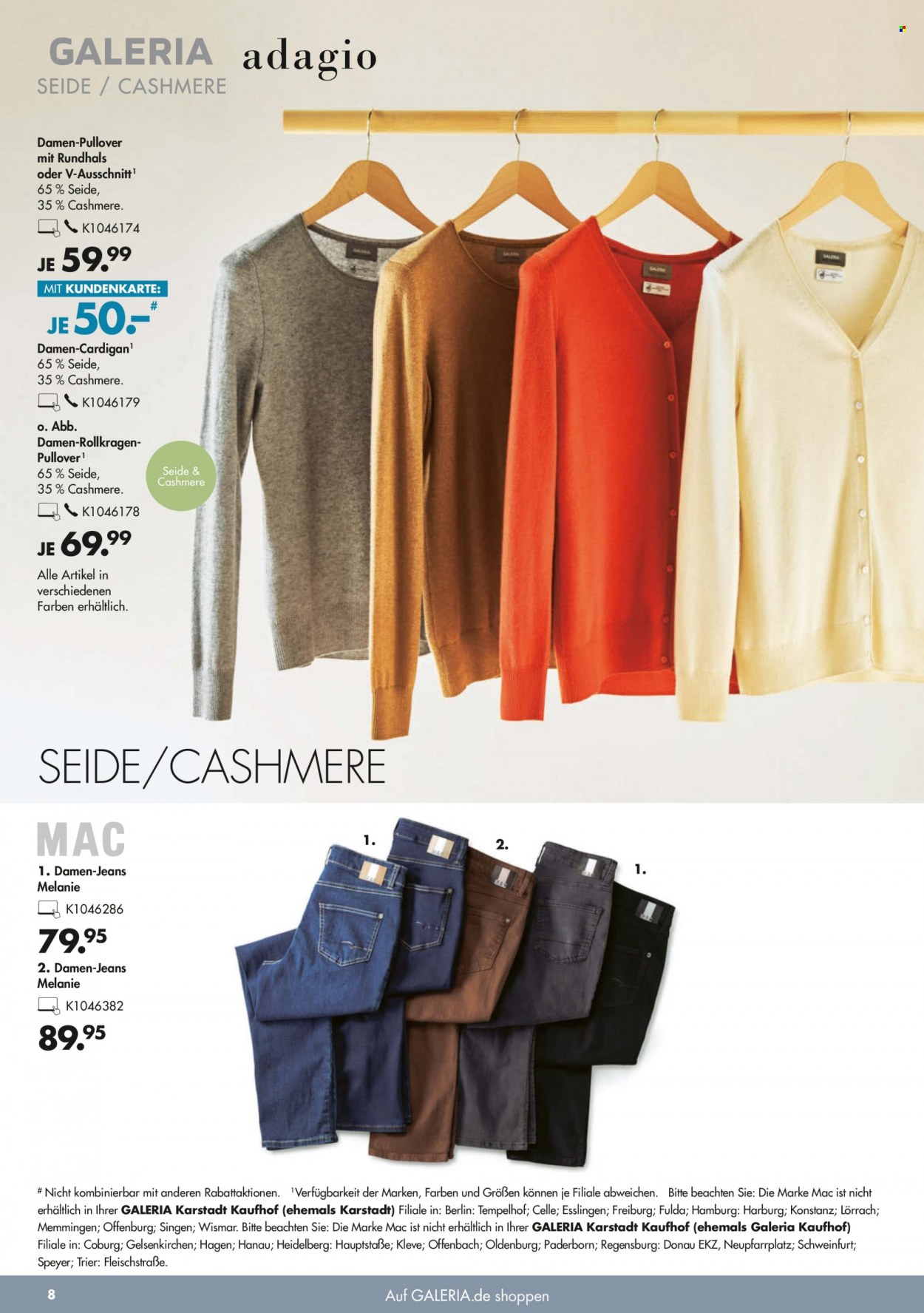 GALERIA Karstadt Kaufhof Prospekte  - 15.09.2021 - 21.09.2021. Seite 8