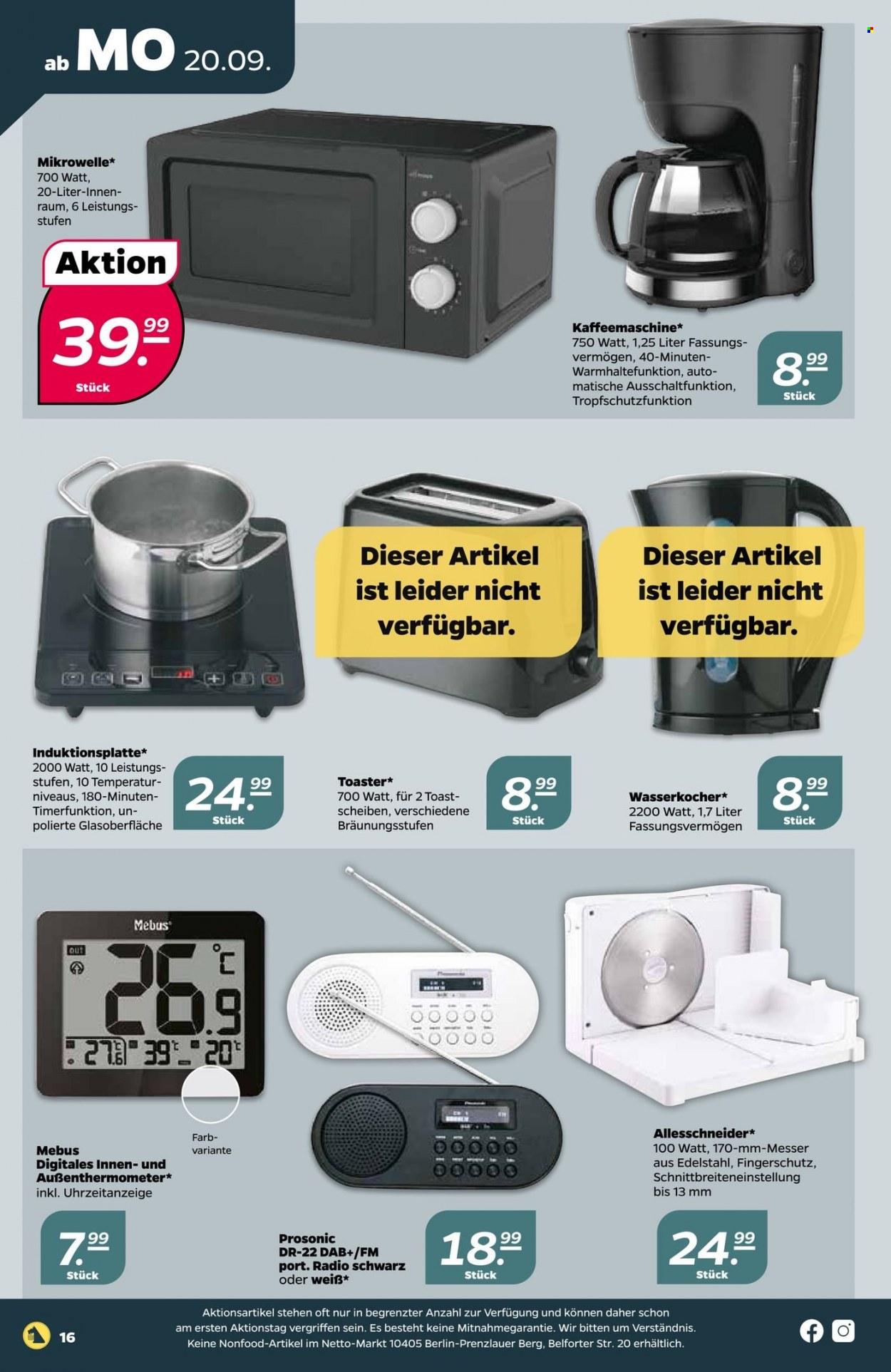 Netto Prospekte  - 20.09.2021 - 25.09.2021. Seite 16