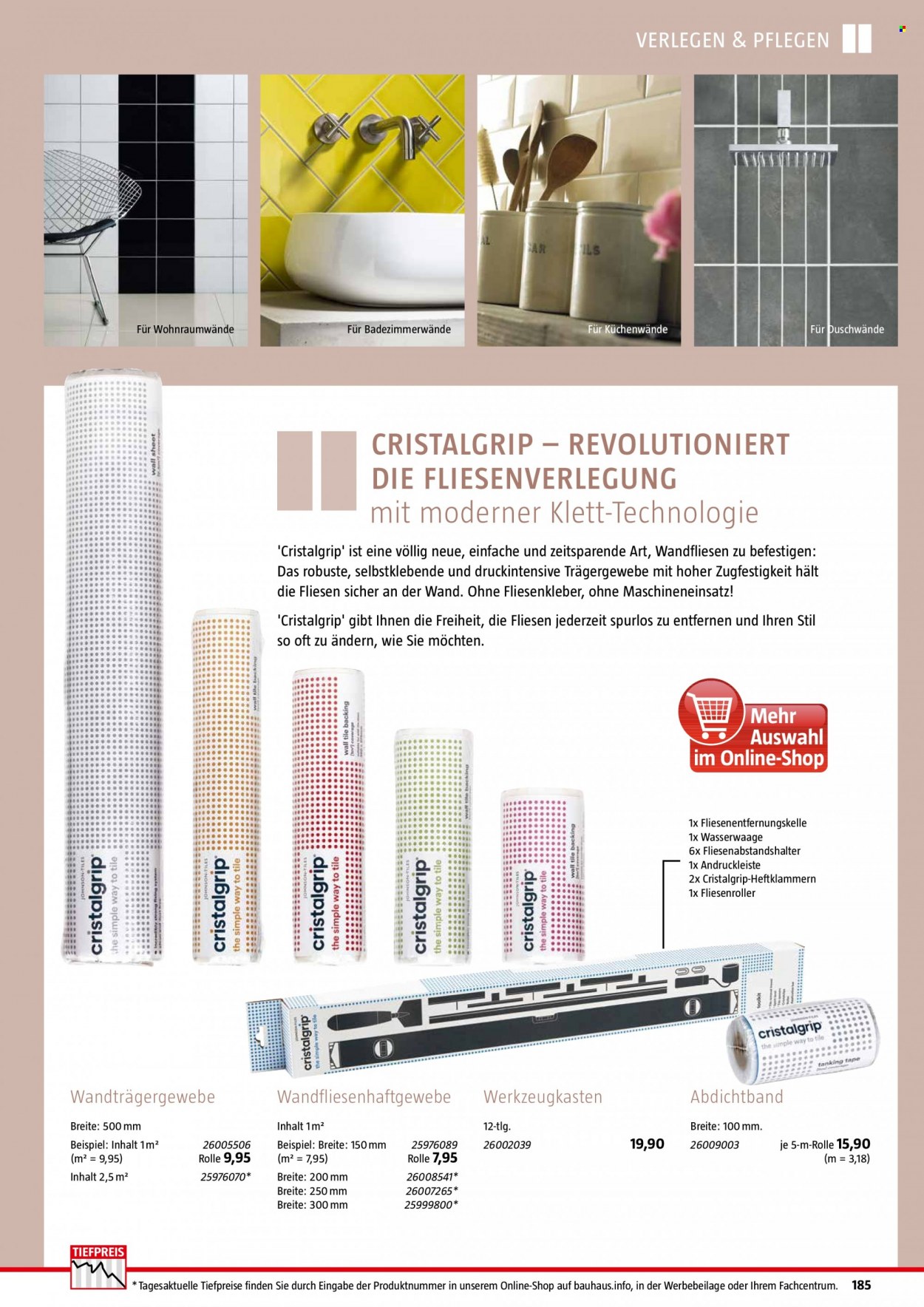 Bauhaus Prospekte  - 16.09.2021 - 31.12.2021. Seite 185
