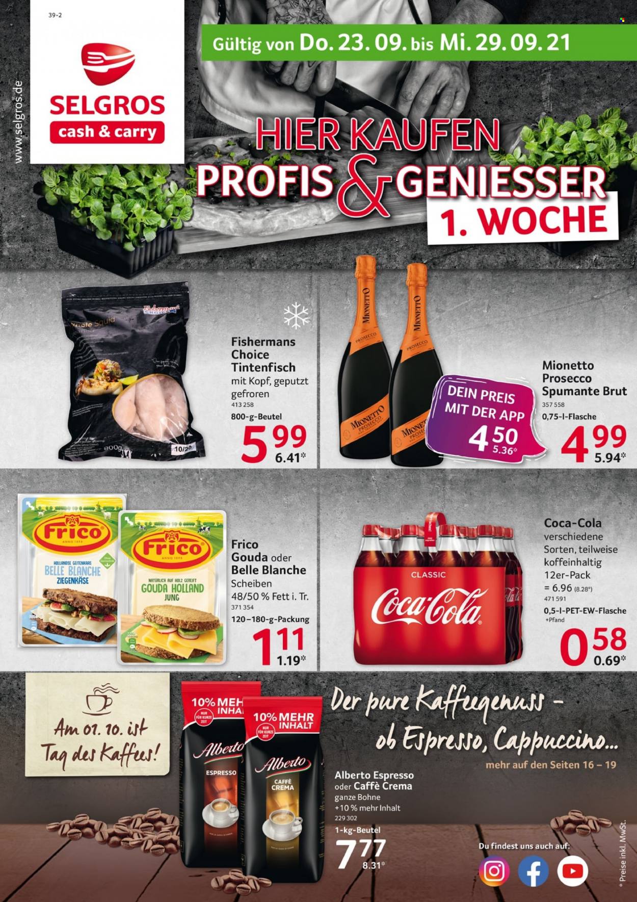 Selgros Prospekte  - 23.09.2021 - 29.09.2021. Seite 1