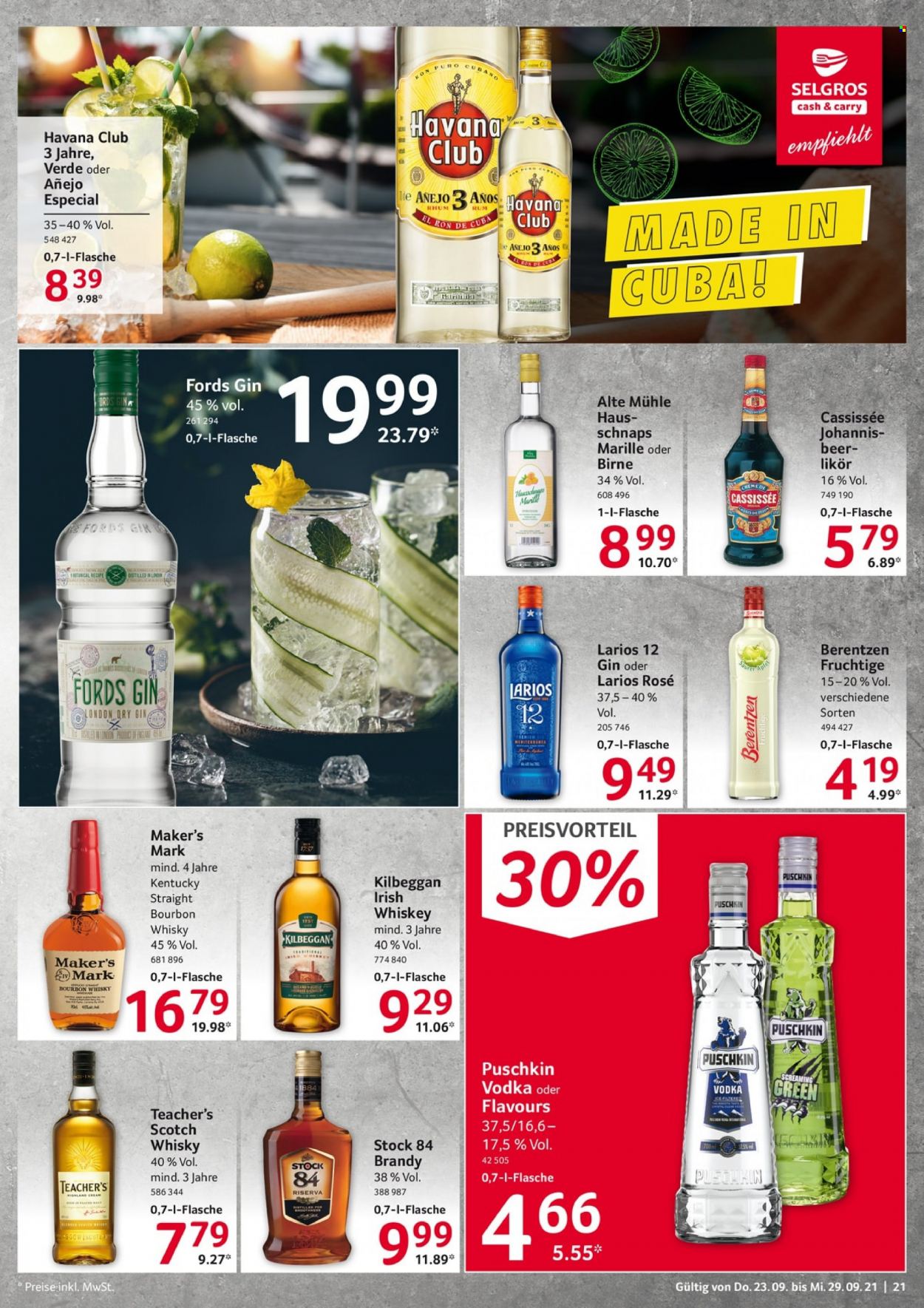 Selgros Prospekte  - 23.09.2021 - 29.09.2021. Seite 21