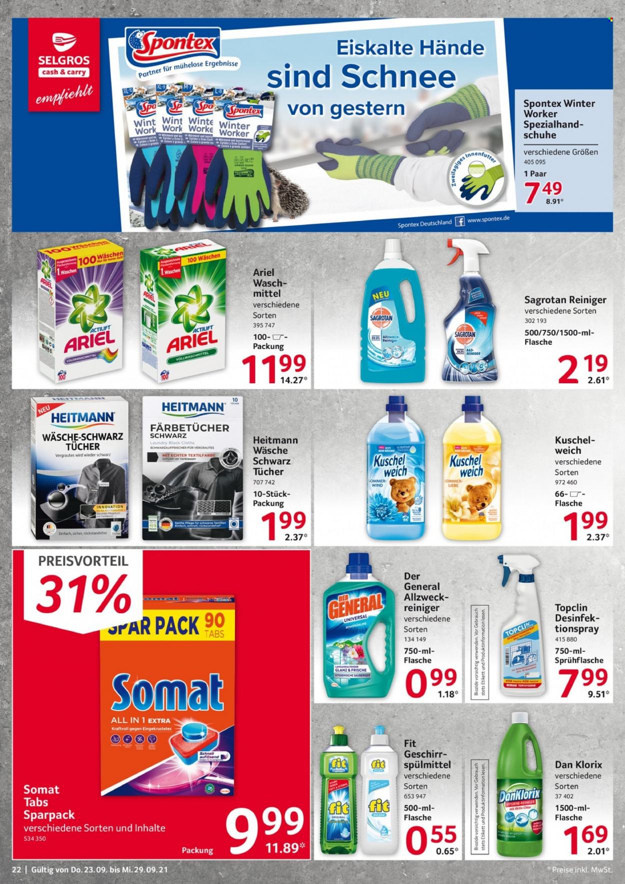 Selgros Prospekte  - 23.09.2021 - 29.09.2021. Seite 22