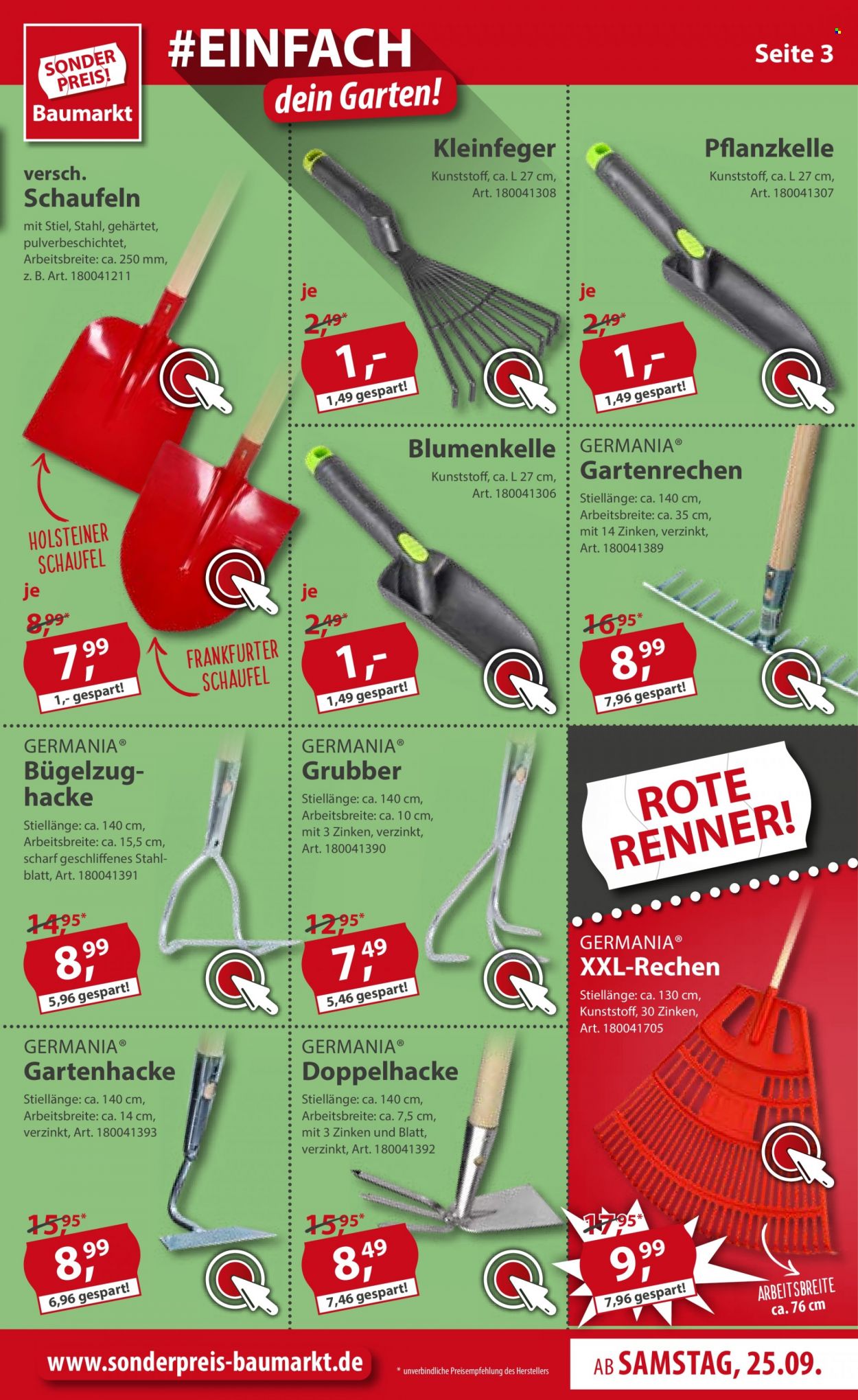Sonderpreis-Baumarkt Prospekte  - 25.09.2021 - 1.10.2021. Seite 3