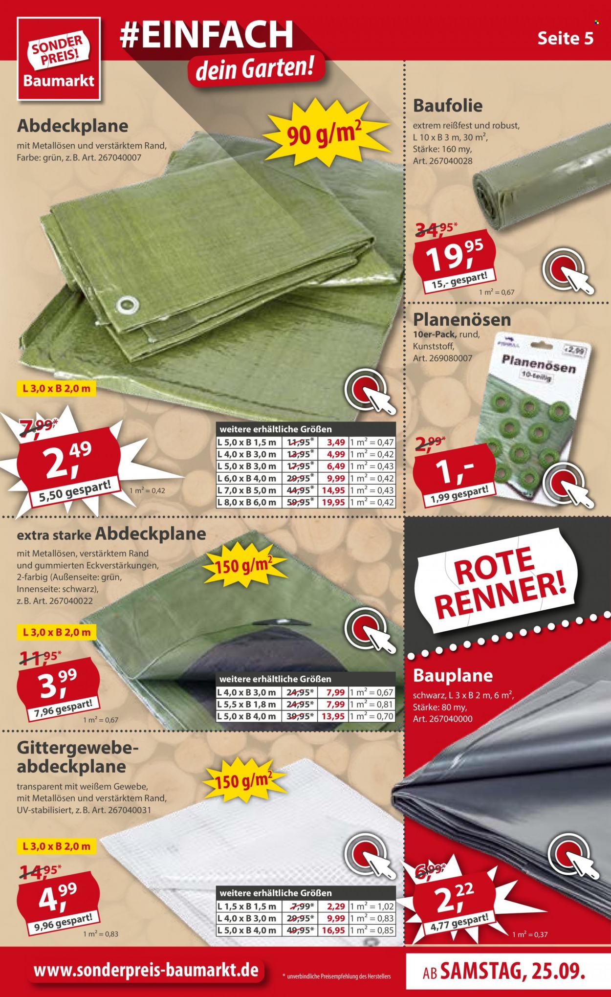 Sonderpreis-Baumarkt Prospekte  - 25.09.2021 - 1.10.2021. Seite 5