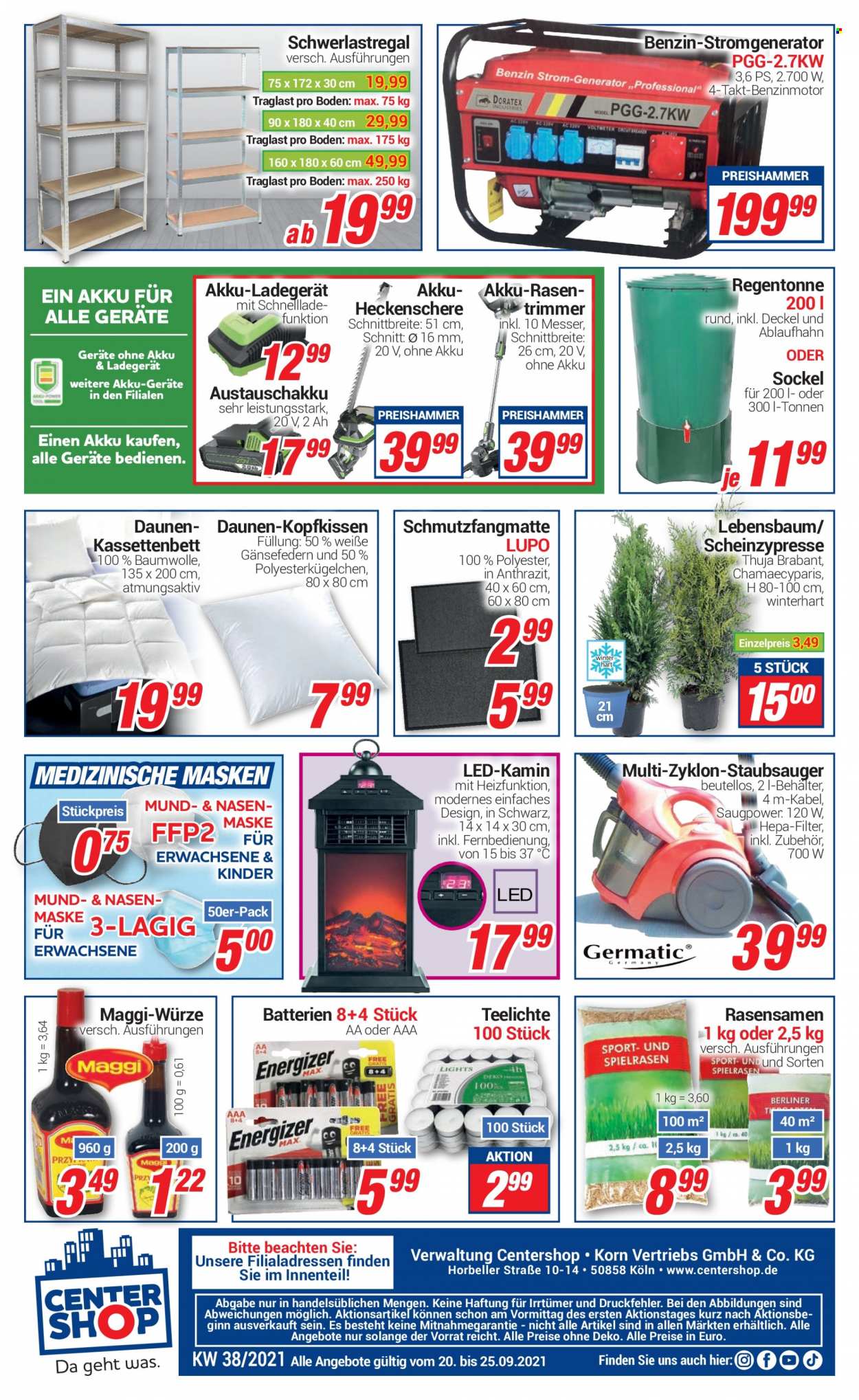 CENTERSHOP Prospekte  - 20.09.2021 - 25.09.2021. Seite 12