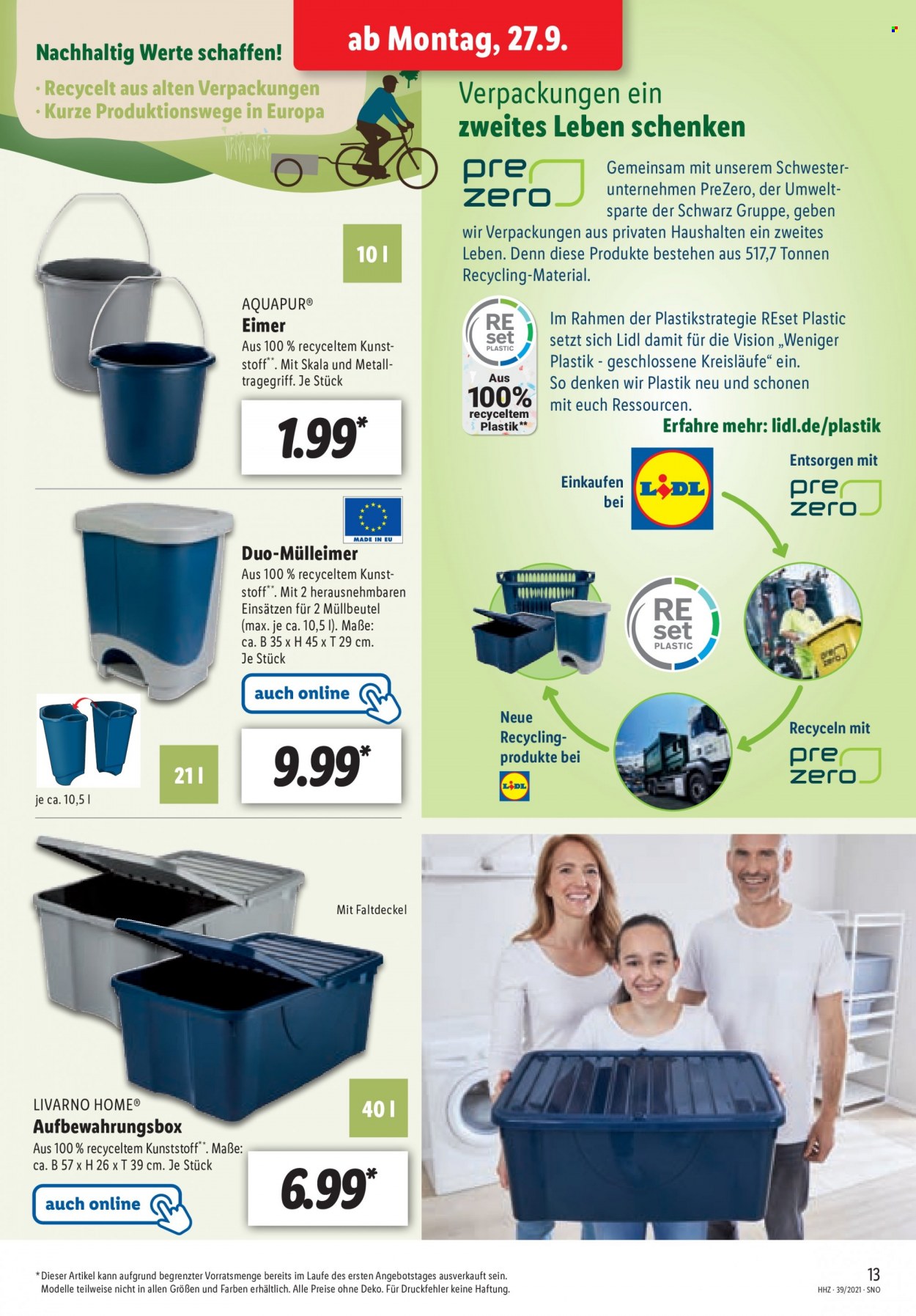 Lidl Prospekte  - 27.09.2021 - 2.10.2021. Seite 13