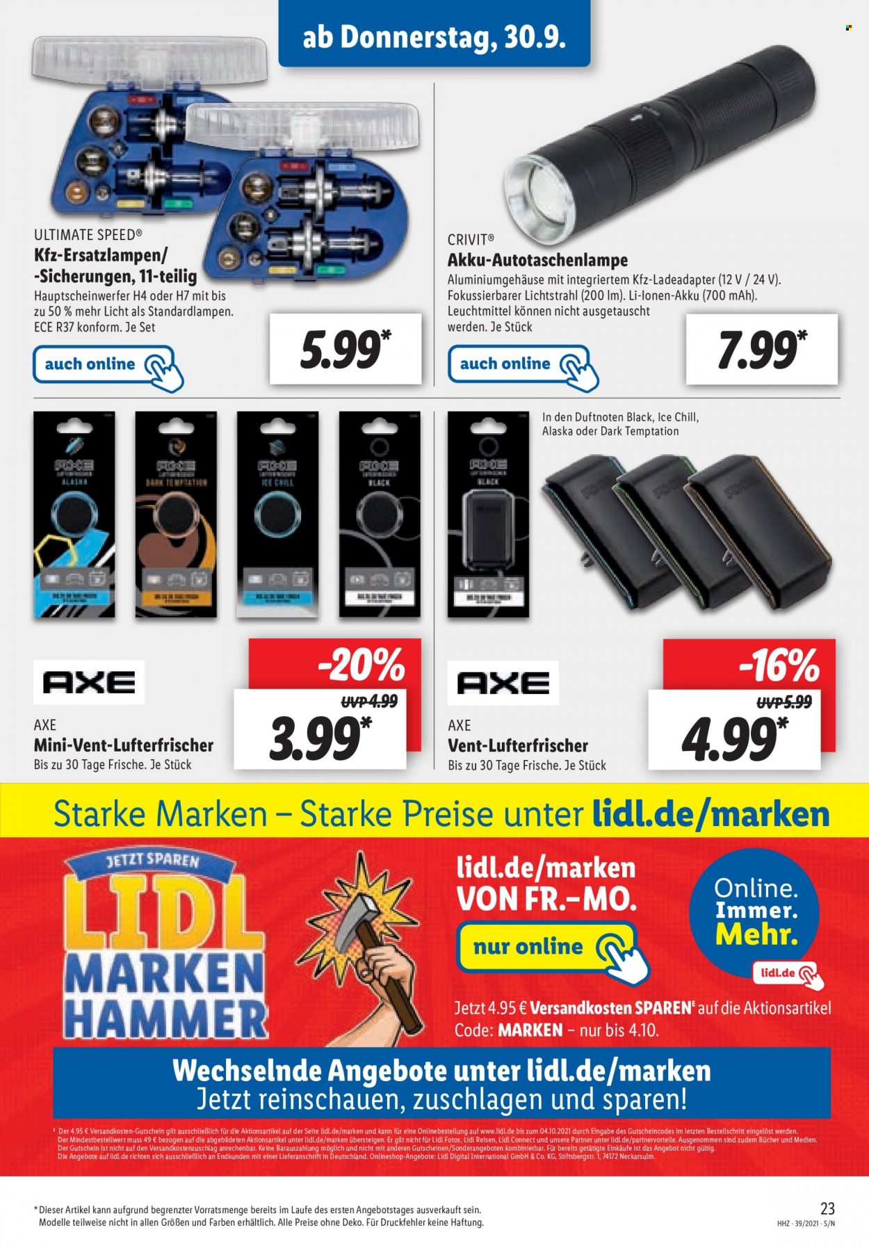 Lidl Prospekte  - 27.09.2021 - 2.10.2021. Seite 23