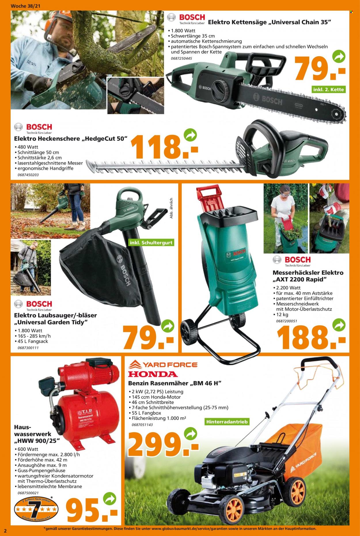 Globus Baumarkt Prospekte  - 20.09.2021 - 25.09.2021. Seite 2