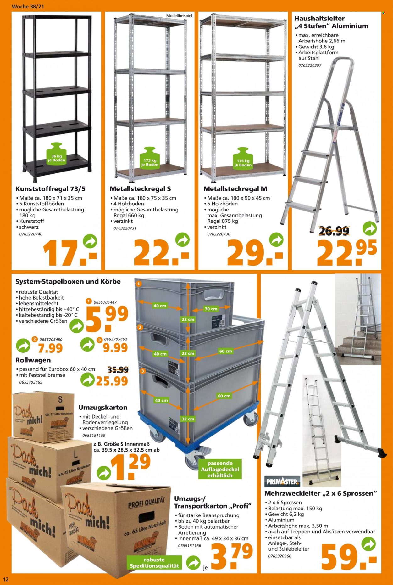 Globus Baumarkt Prospekte  - 20.09.2021 - 25.09.2021. Seite 12