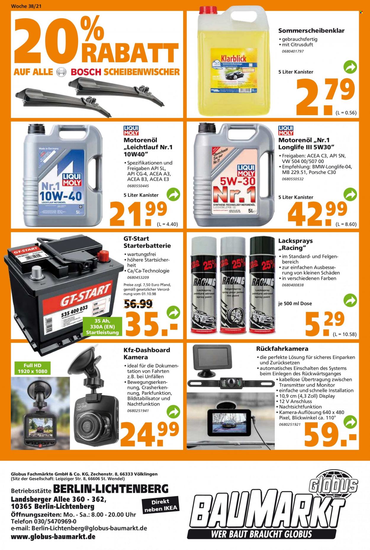 Globus Baumarkt Prospekte  - 20.09.2021 - 25.09.2021. Seite 14