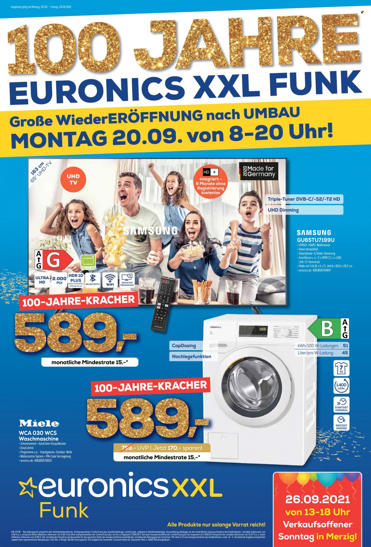 Euronics Prospekte  - 20.09.2021 - 24.09.2021. Seite 1