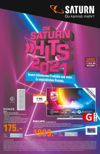 Prospekte Saturn - 20.9.2021 - 30.9.2021.