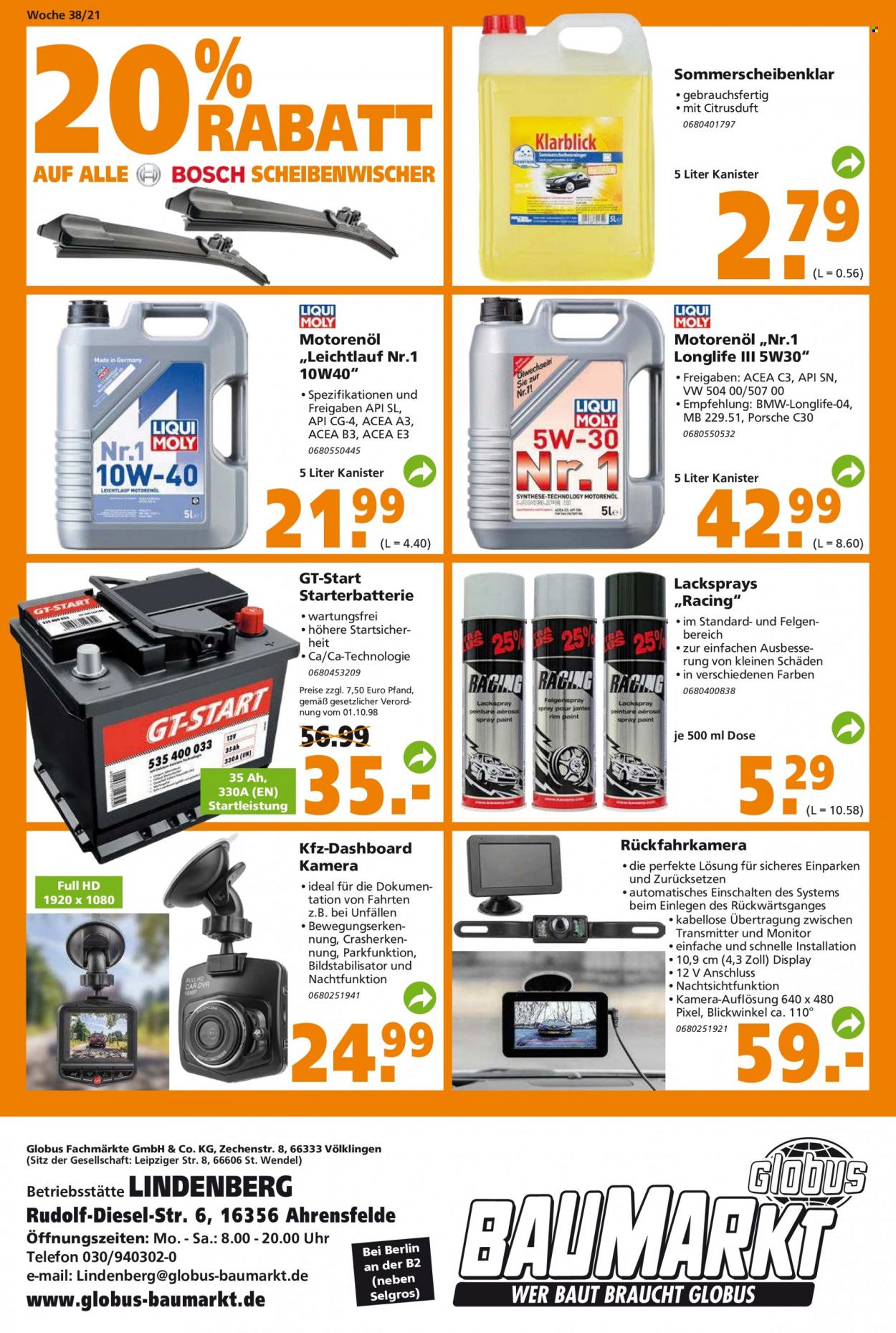 Globus Baumarkt Prospekte  - 20.09.2021 - 25.09.2021. Seite 14
