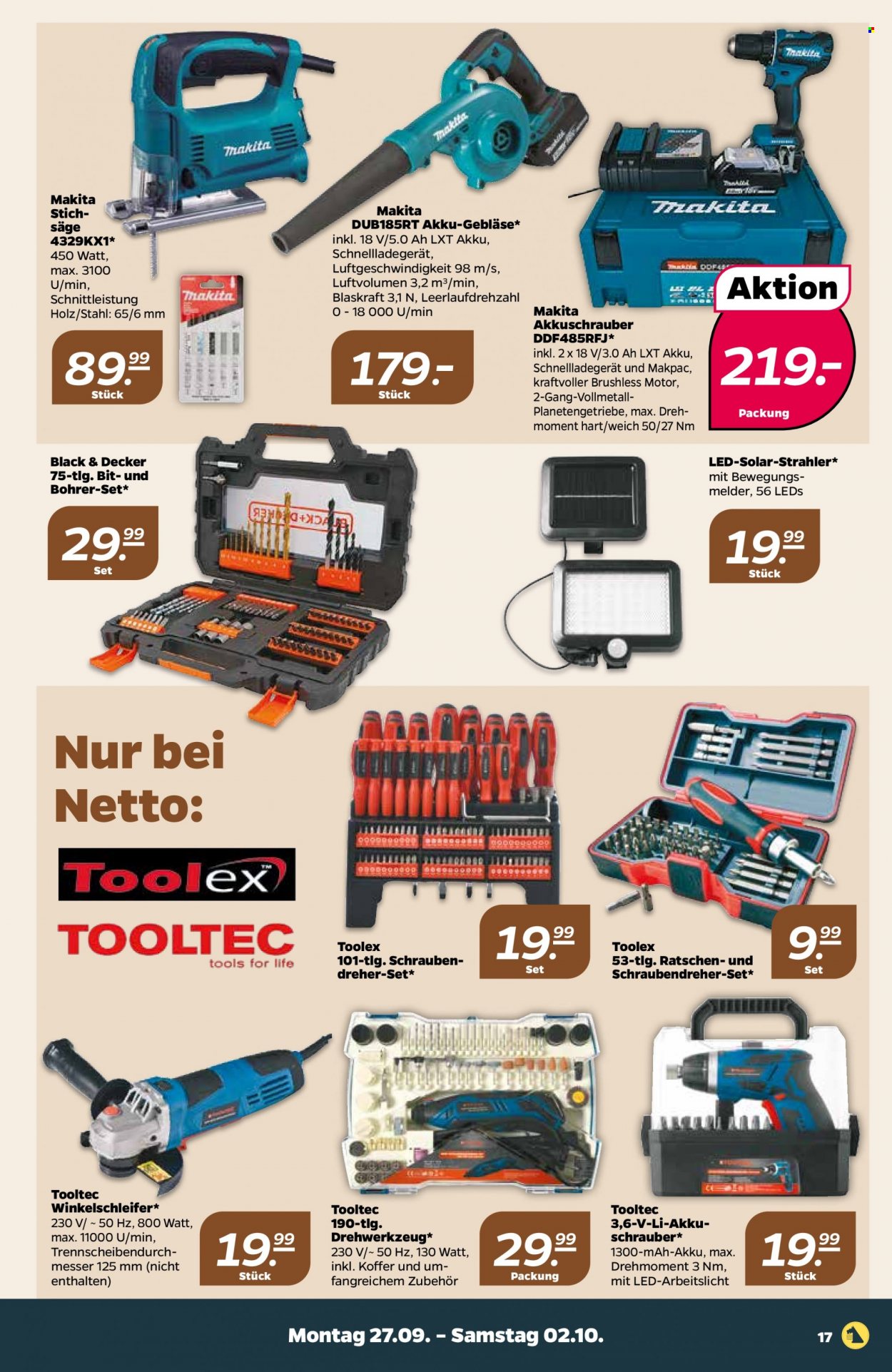 Netto Prospekte  - 27.09.2021 - 2.10.2021. Seite 17