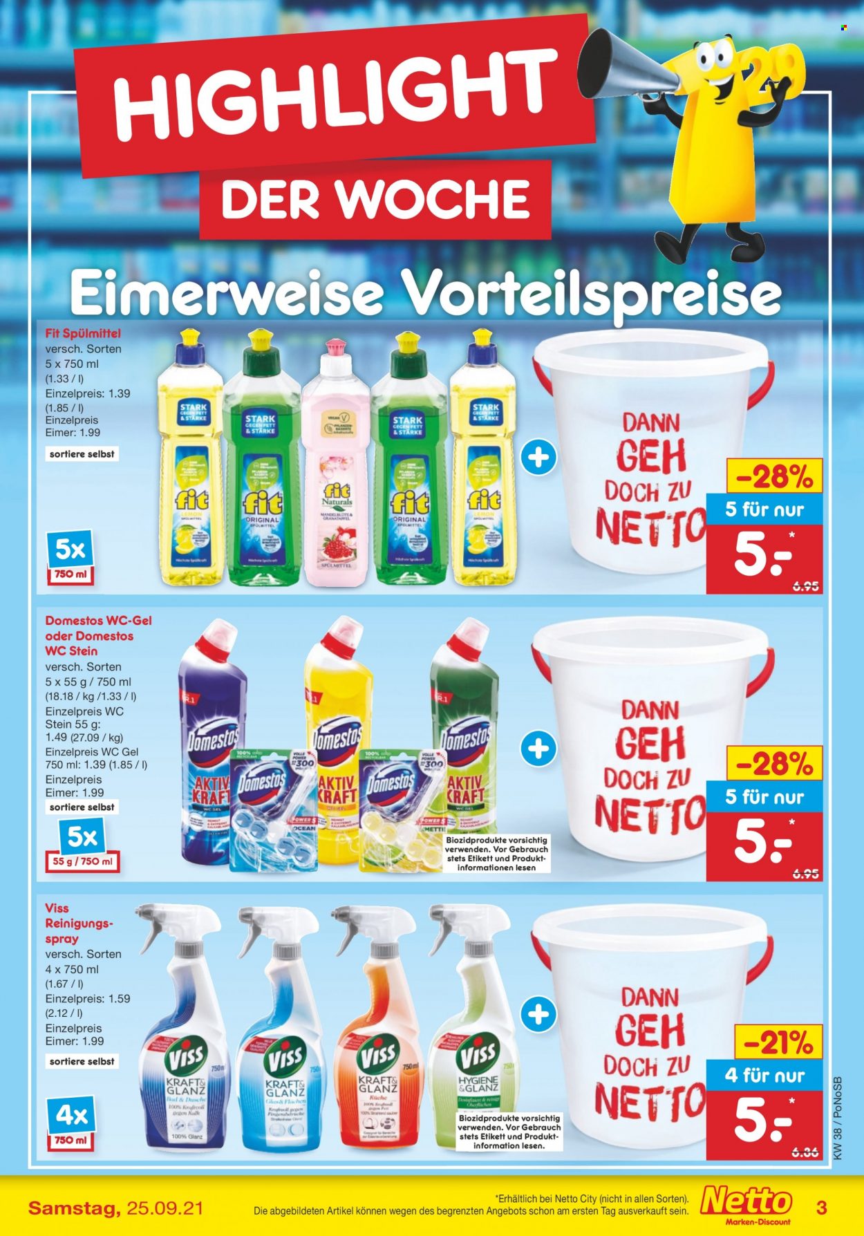 Netto Marken-Discount Prospekte  - 20.09.2021 - 25.09.2021. Seite 3