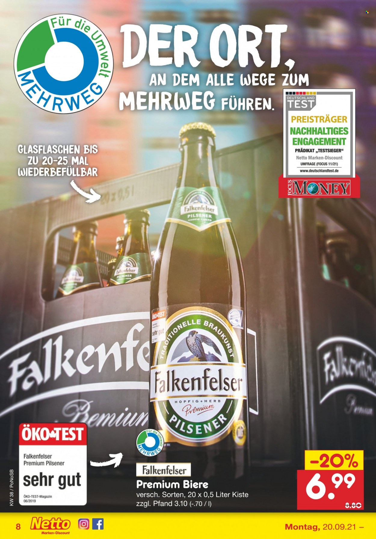 Netto Marken-Discount Prospekte  - 20.09.2021 - 25.09.2021. Seite 8