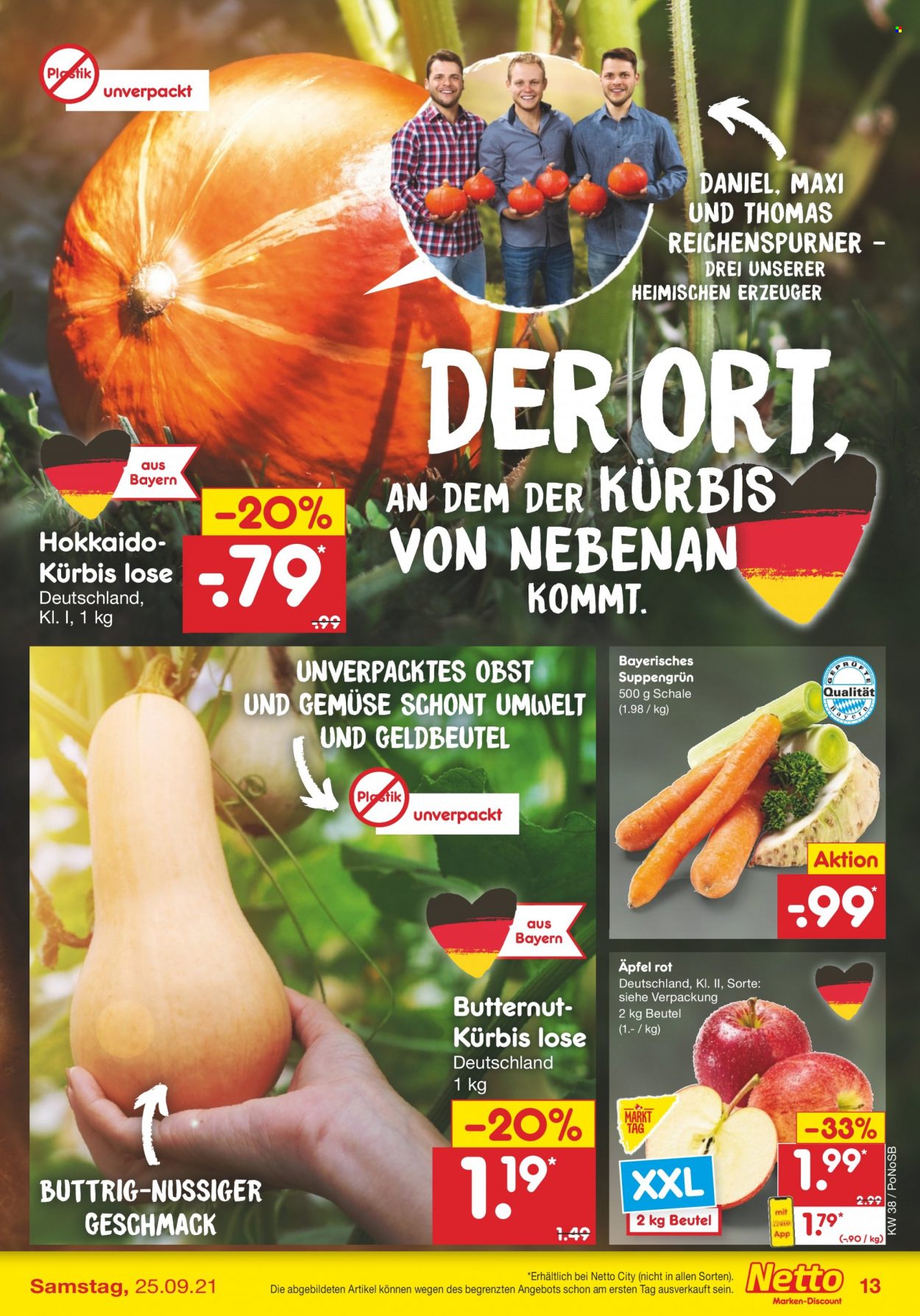 Netto Marken-Discount Prospekte  - 20.09.2021 - 25.09.2021. Seite 13